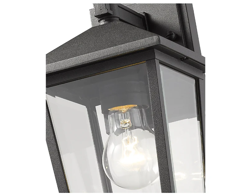 Z-Lite Beacon 1 Light Outdoor Wall Sconce in Black (New) - Image 3