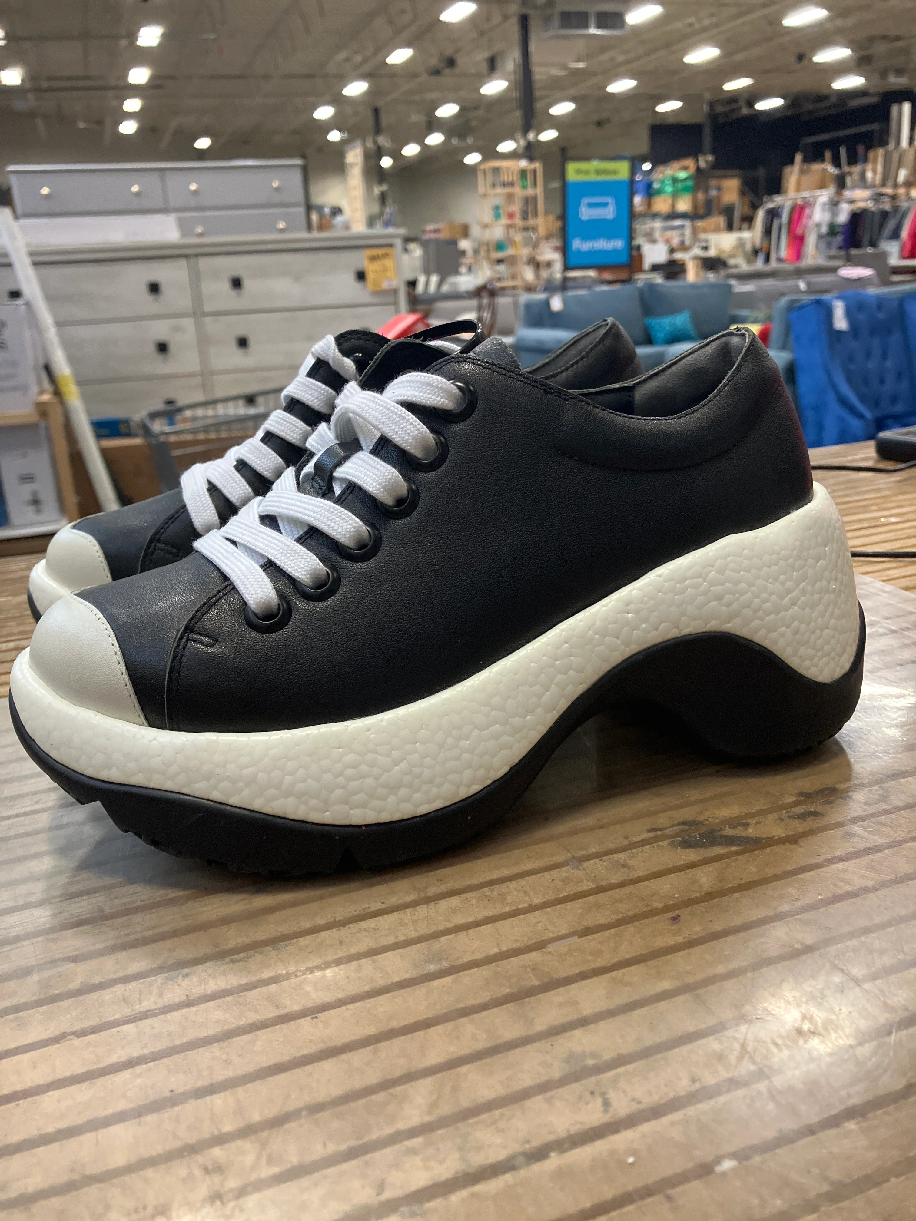 4CCCCees Flint Alpha Black, White, and Chrome Sneakers - Image 3