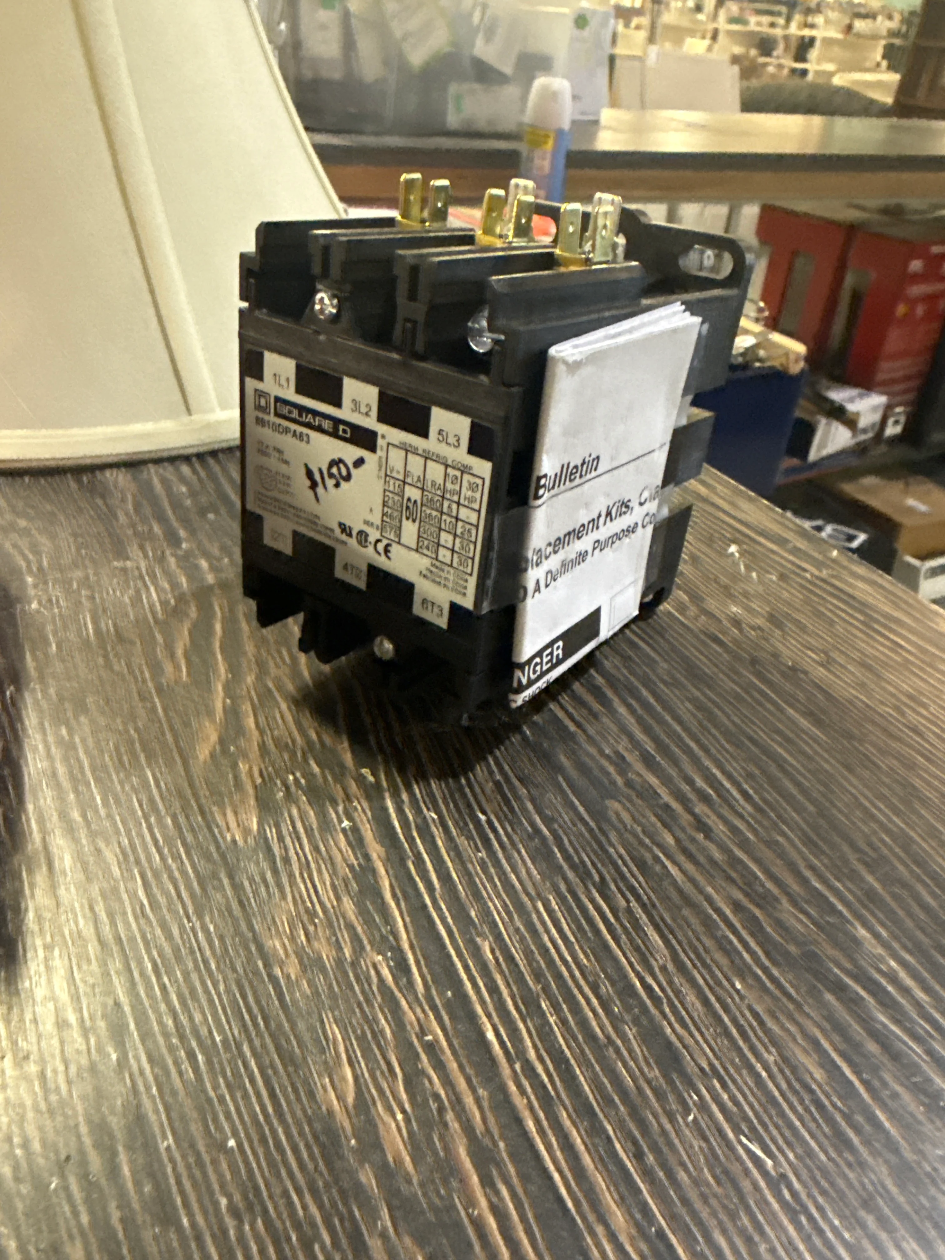 8910DPA63V02 - Square D - 60 Amp Magnetic Contactor 60 Amp - 3 Pole - 600 Volt (New) - Image 2