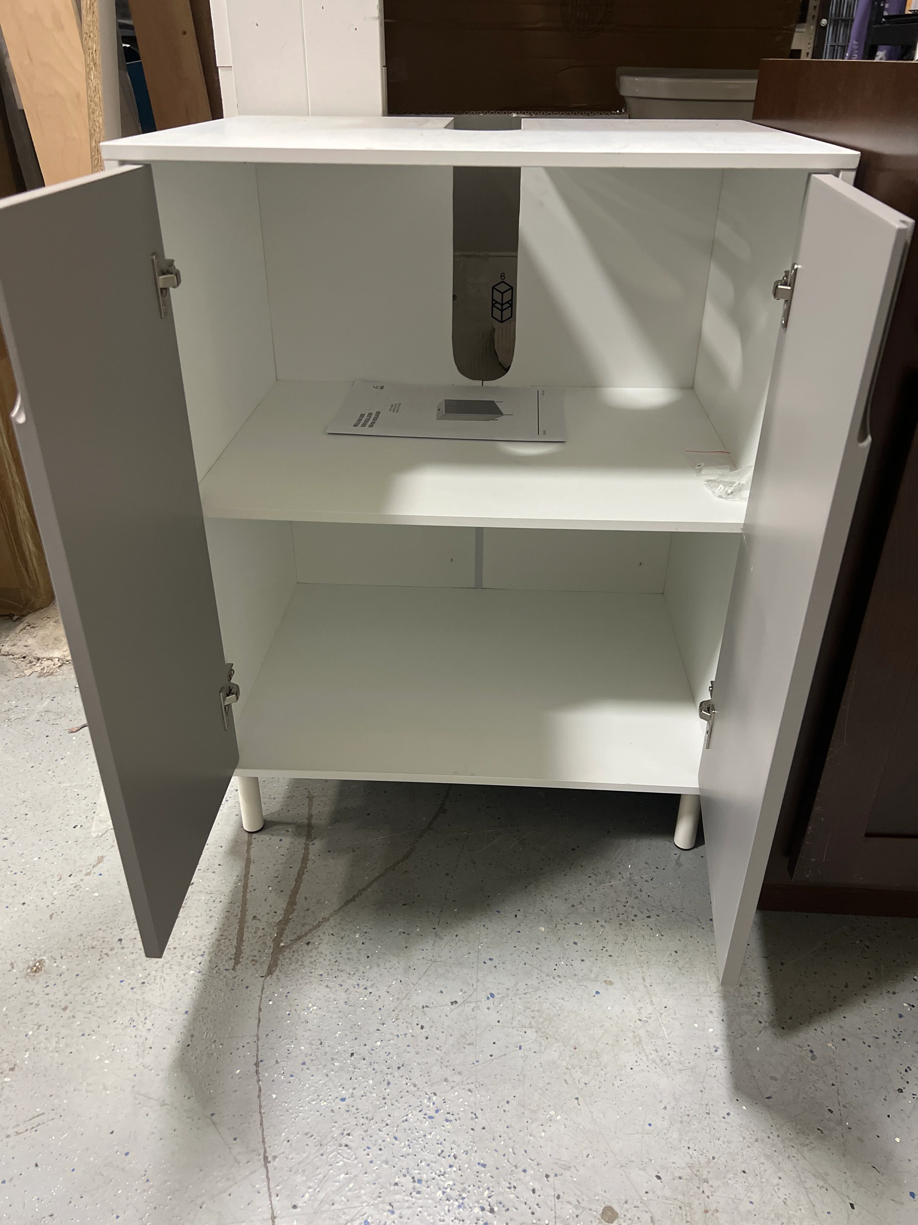 AE Bath Grey and White Vanity (new) - Image 3