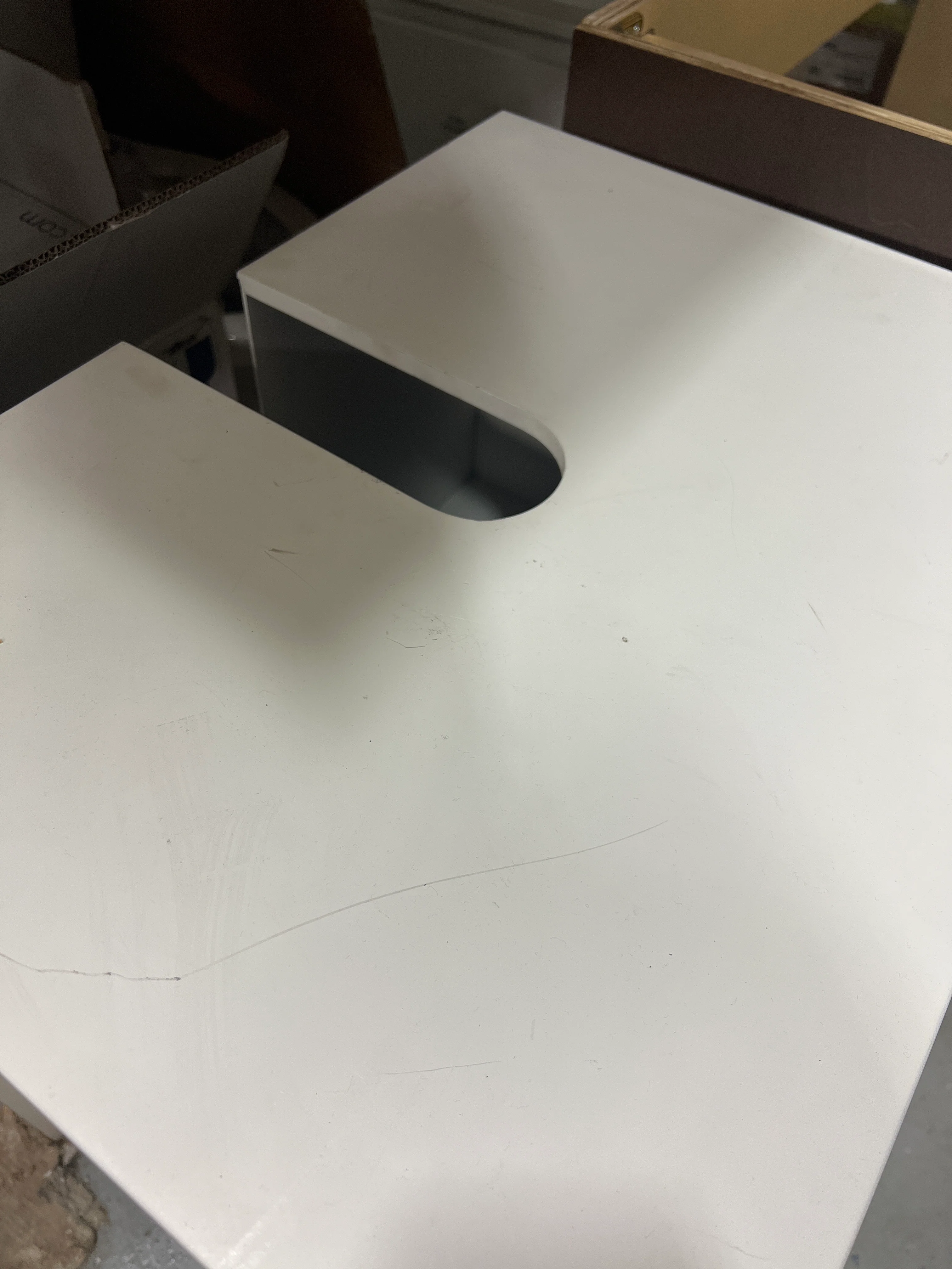 AE Bath Grey and White Vanity (new) - Image 4