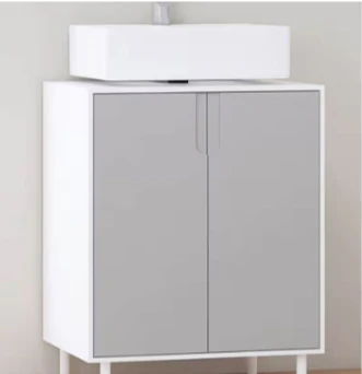 AE Bath Grey and White Vanity (new) - Image 5