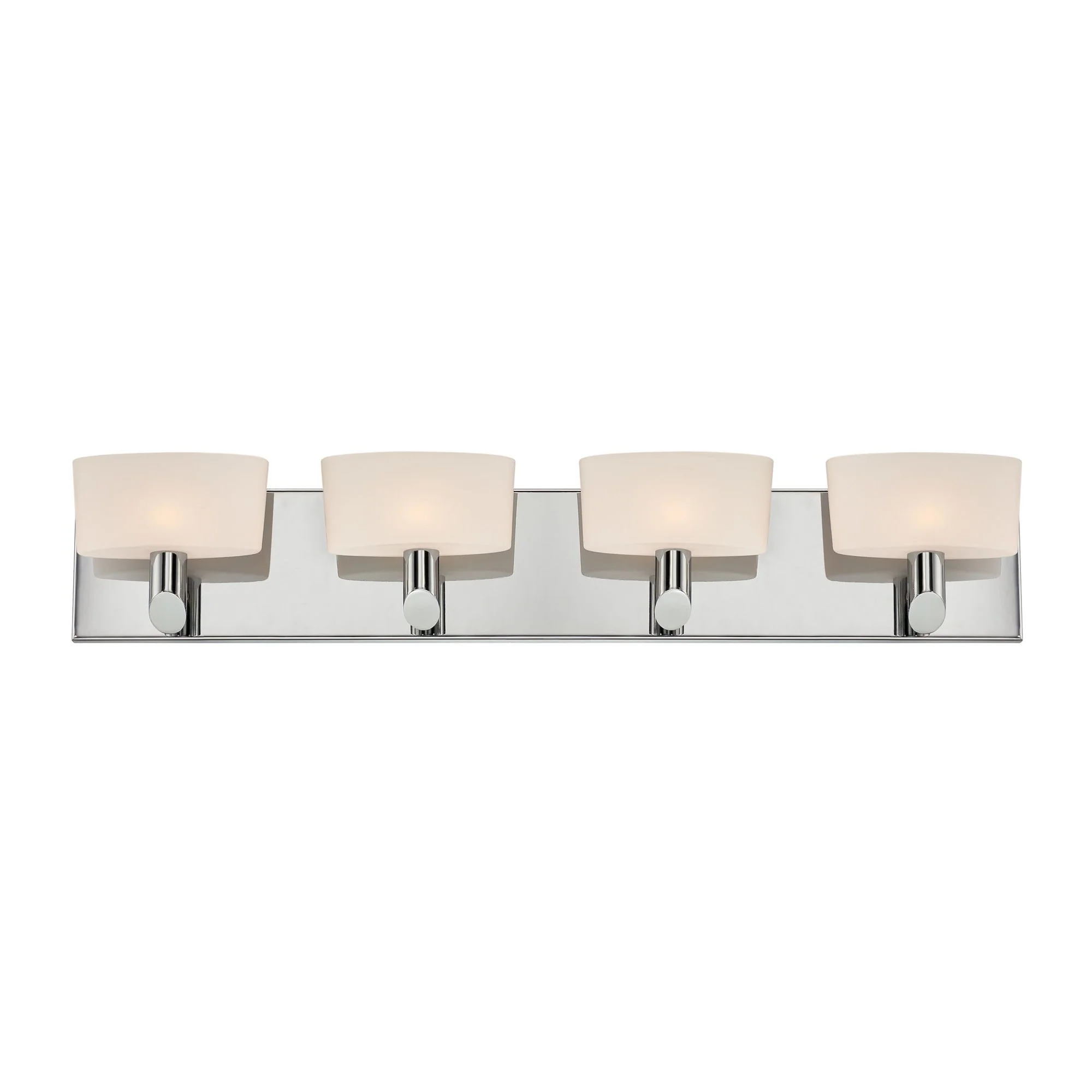 Alico Toby 4 Light Vanity Light in Chrome and White Opal Glass (New)