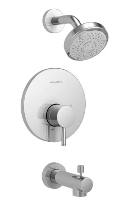 American Standard Serin Polished Chrome Tub and Shower Trim Set (New) - Image 2