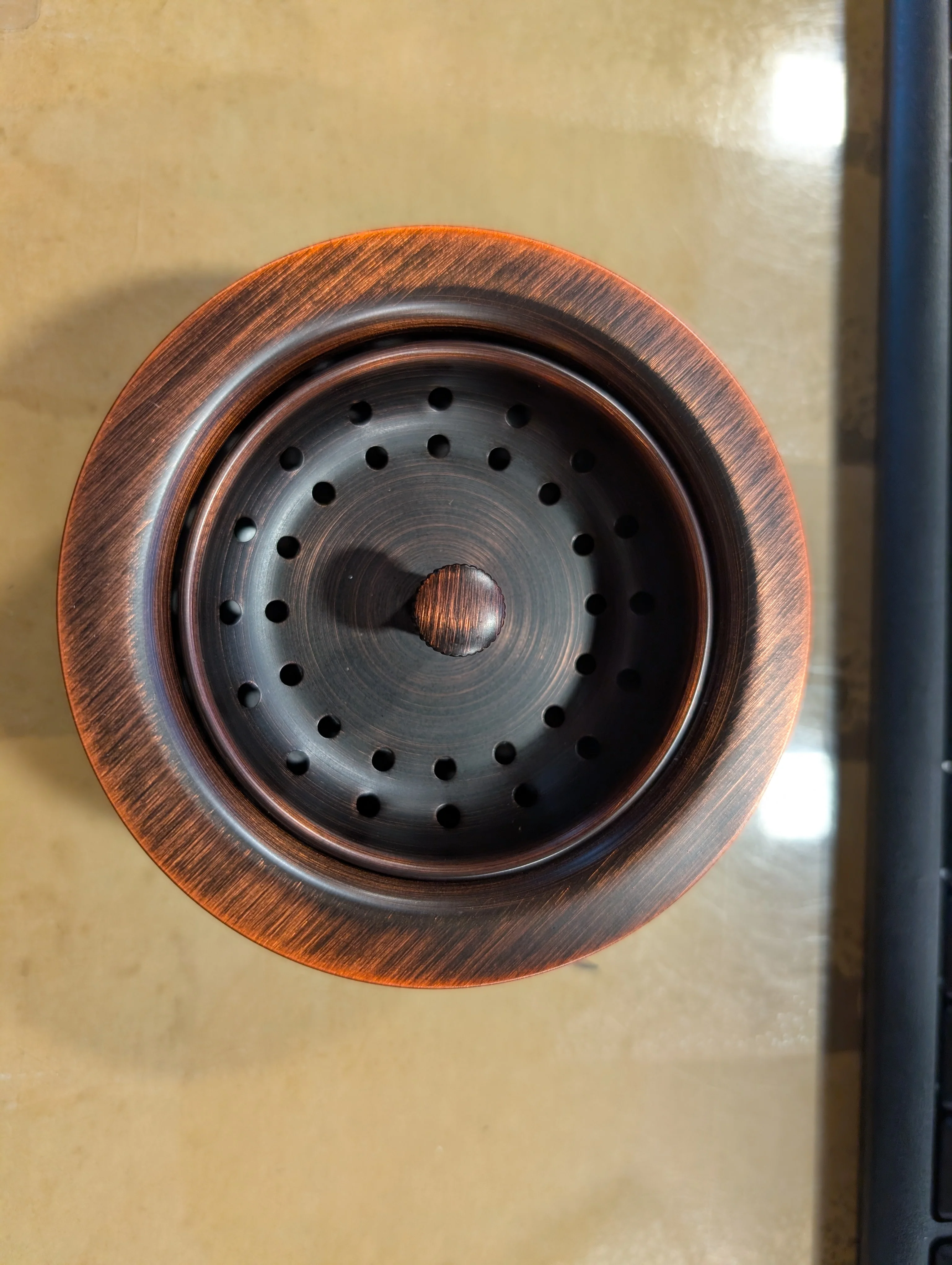 Antique Copper Basket Strainer (New) - Image 2