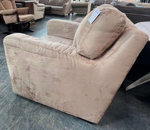 Beige Fabric Armchair (used) - Image 2