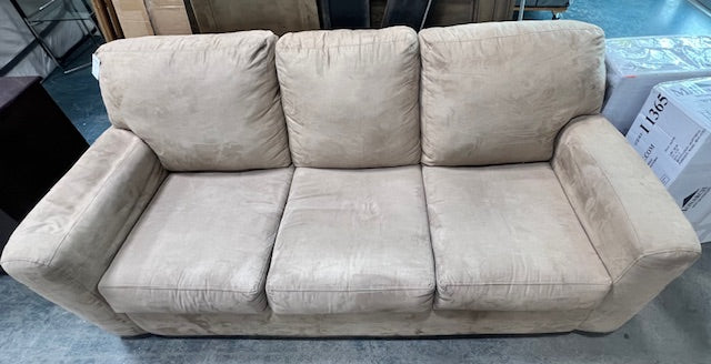 Beige Three Seater Couch (used) - Image 2