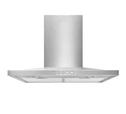 Broan-NuTone 30-inch Low Profile Pyramid Chimney Wall Mount Range Hood, 450 MAX Blower CFM in Stainless Steel Non-Duct Kit Separate - Image 3