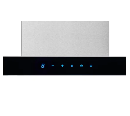 Broan-NuTone 30-inch T-Style Chimney Wall Mount Range Hood 450 MAX Blower CFM Stainless Steel & Black Glass - Image 2