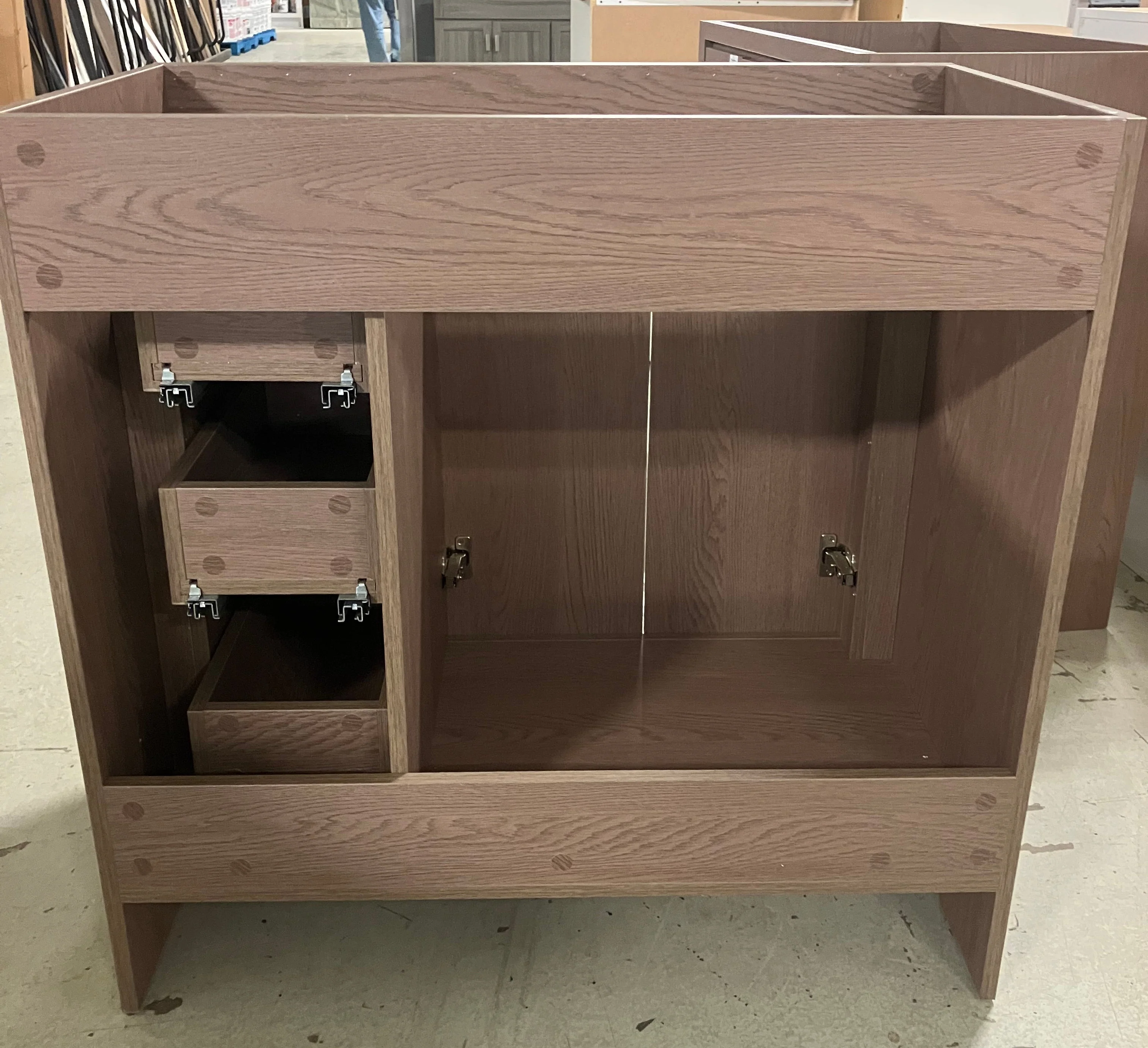 35" Brown Vanity - Image 3