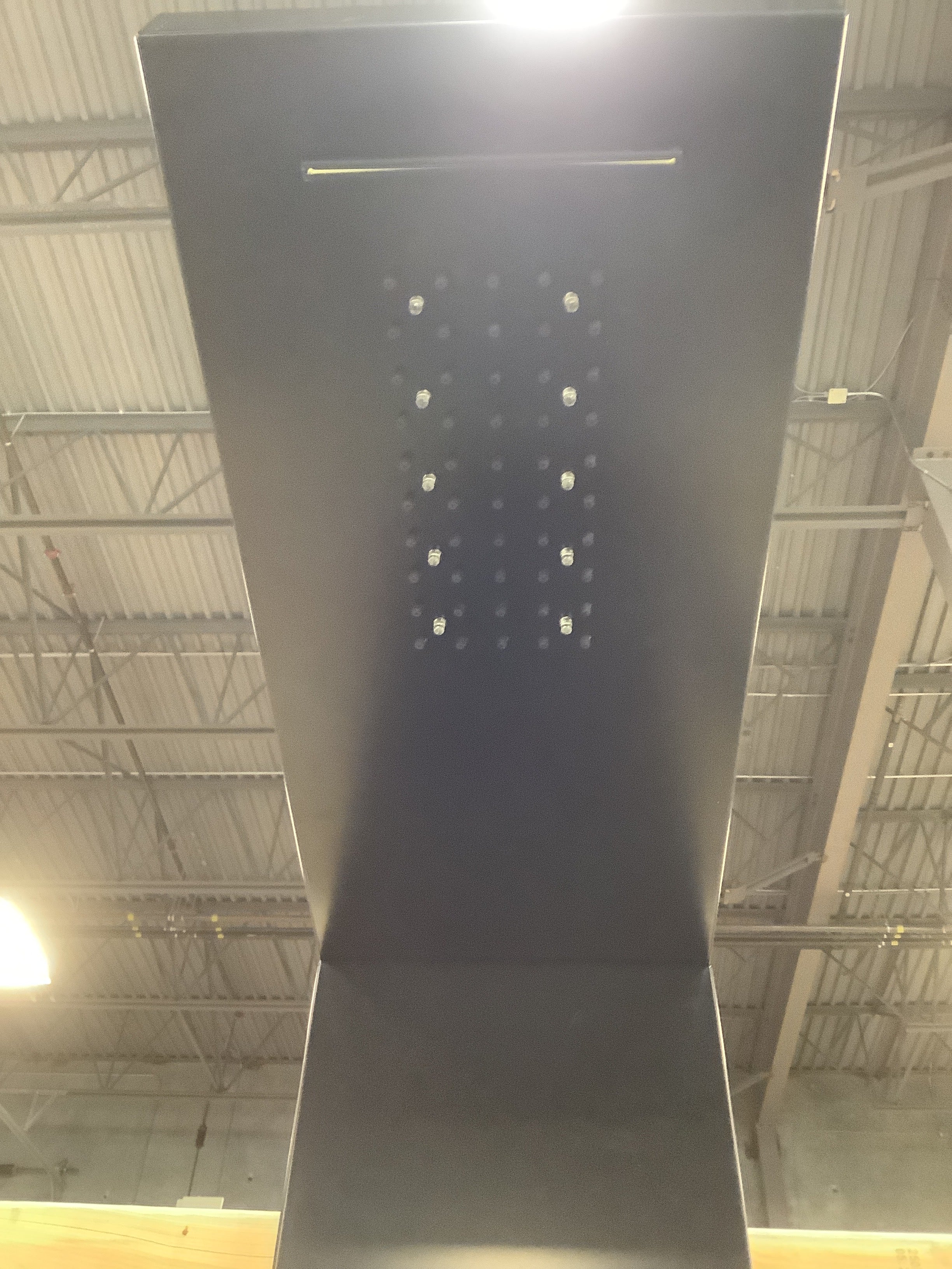 BWE 8-Jet Rainfall Shower Panel System with Rainfall Waterfall Shower Head and Shower Wand in Black - Image 2