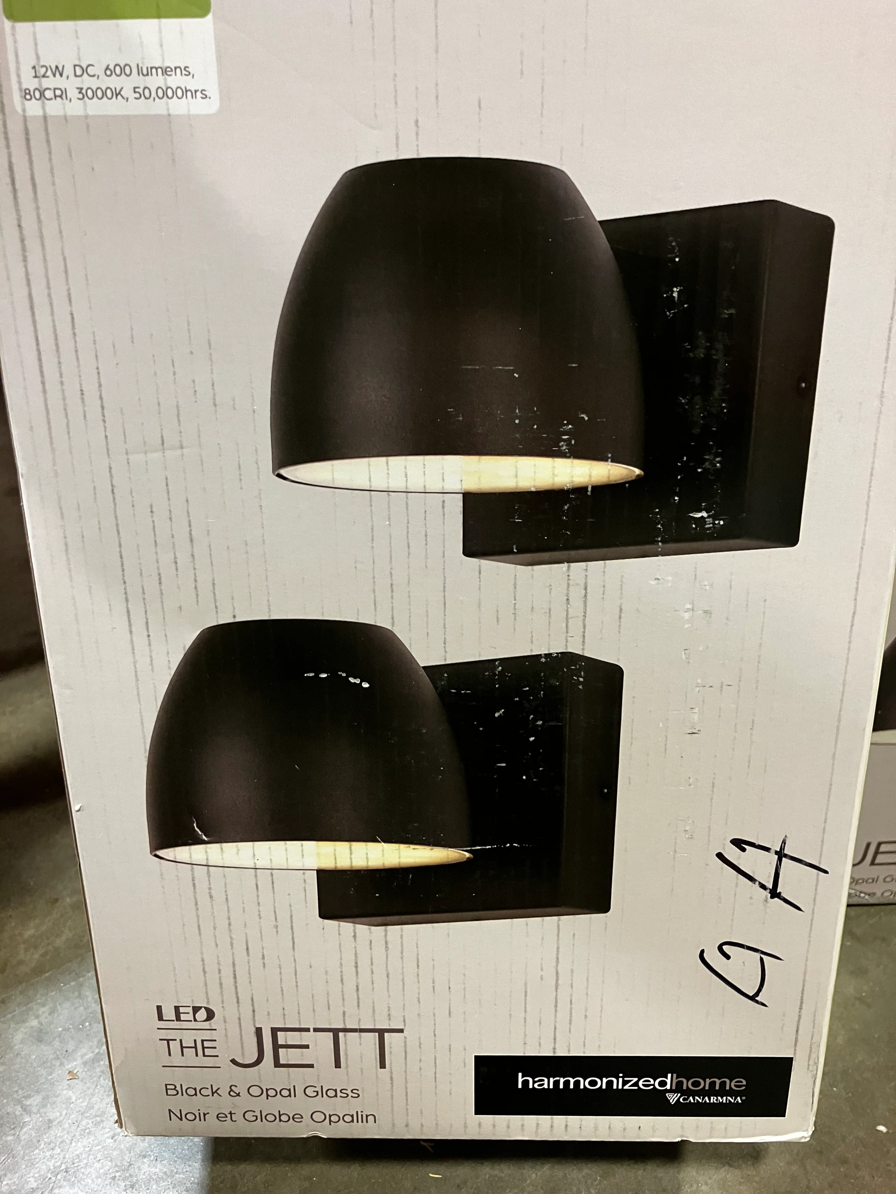 Canarm JETT LED Black Outdoor Wall Sconce Twin Pack (New) - Image 4