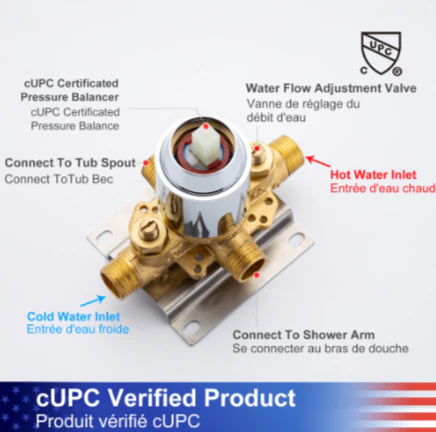 Chrome Tub & Shower Faucet Set (new) - Image 4