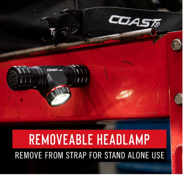 Coast XPH30R 1200 Lumen Rechargeable Dual Power Magnetic LED Headlamp (New) - Image 4