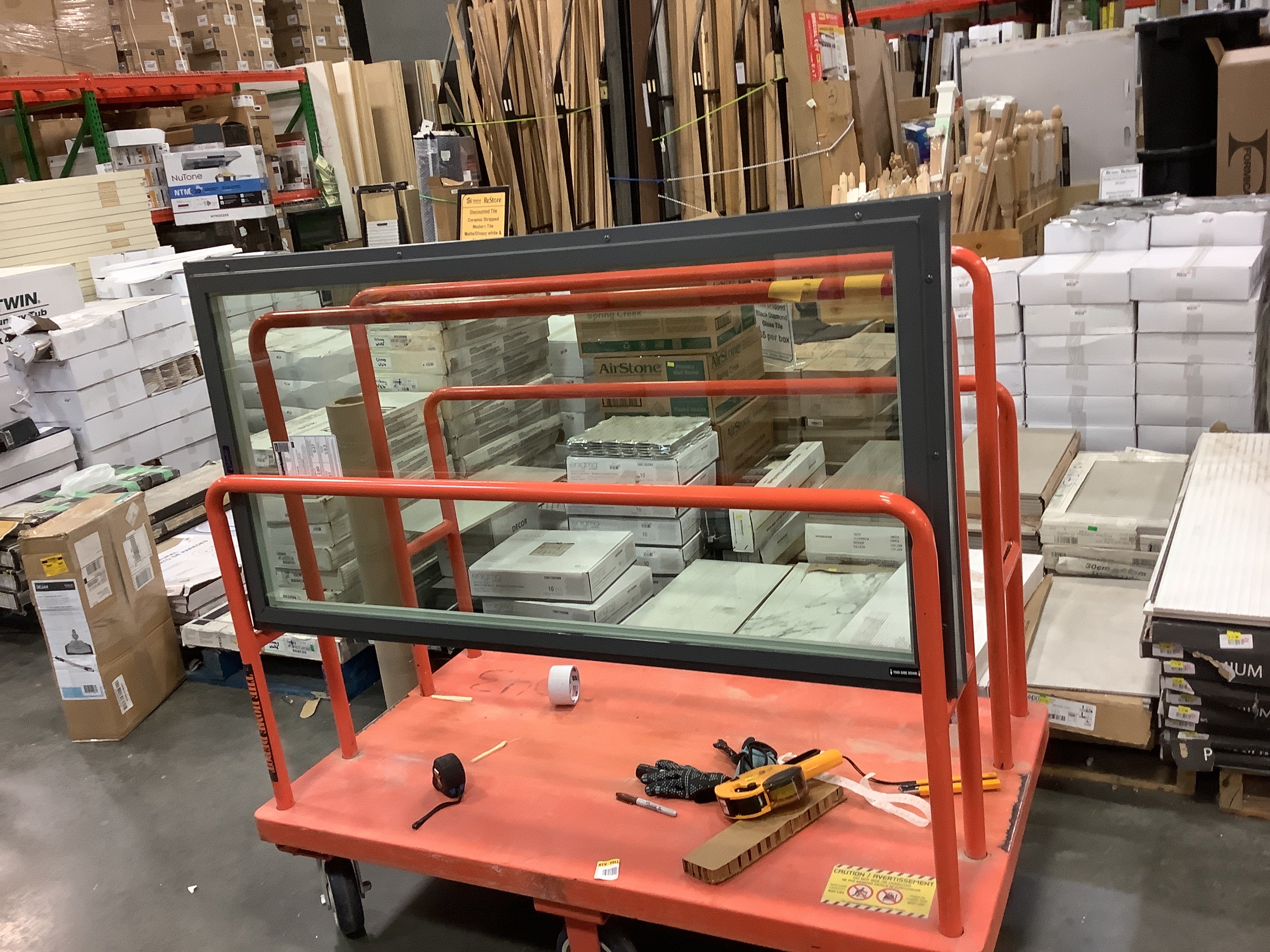 Columbia Fixed Curb Mounted Glass Skylight Custom 46.5” x 22.5” (As is)(New)