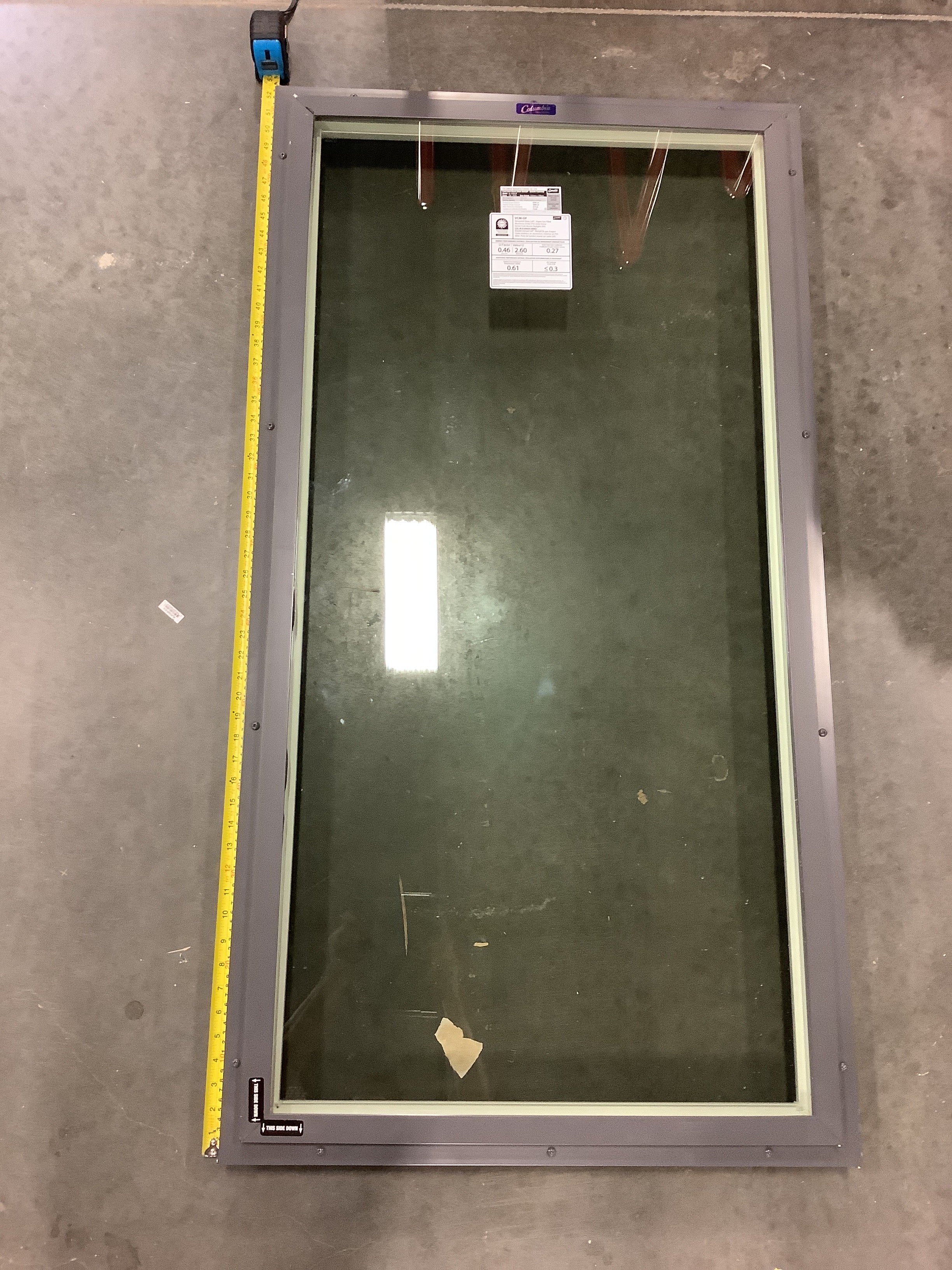 Columbia Fixed Curb Mounted Glass Skylight Custom 46.5” x 22.5” (As is)(New) - Image 2