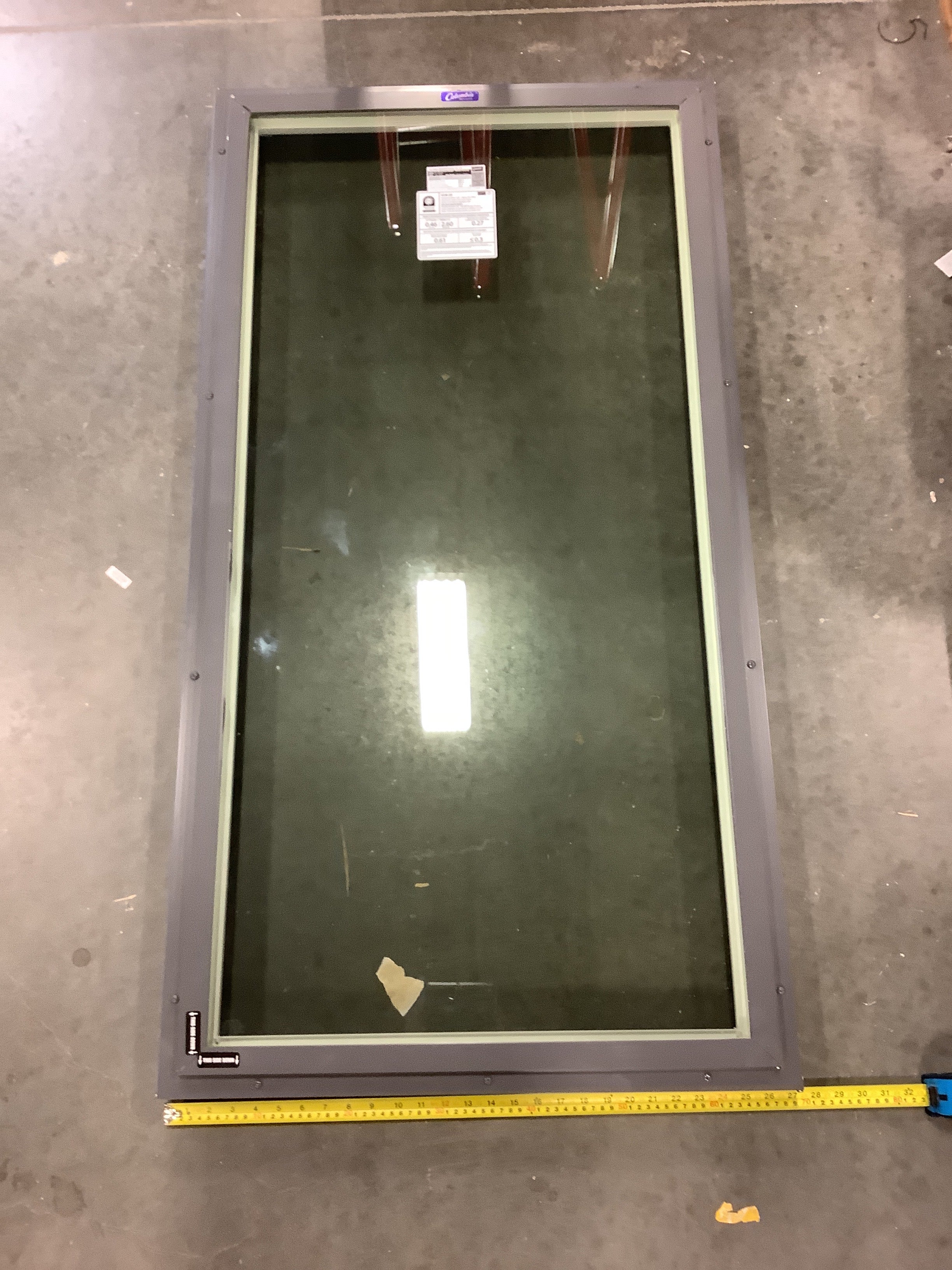 Columbia Fixed Curb Mounted Glass Skylight Custom 46.5” x 22.5” (As is)(New) - Image 3