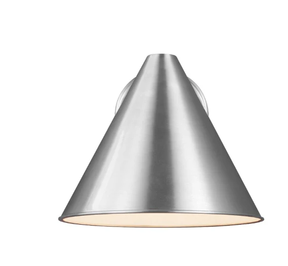 Generation Lighting Crittenden 75w. 1-Light Satin Aluminum Medium Outdoor Wall Lantern (New) - Image 2