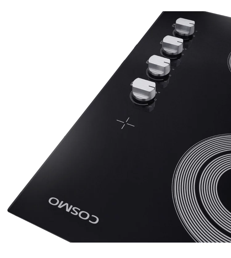 Cosmo 24 in. Electric Ceramic Glass Cooktop with 4 Elements and Control Knobs (New) - Image 4
