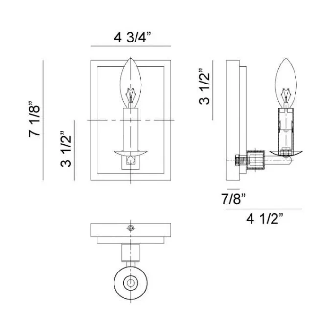 Cordove Single Wall Sconce - Image 4