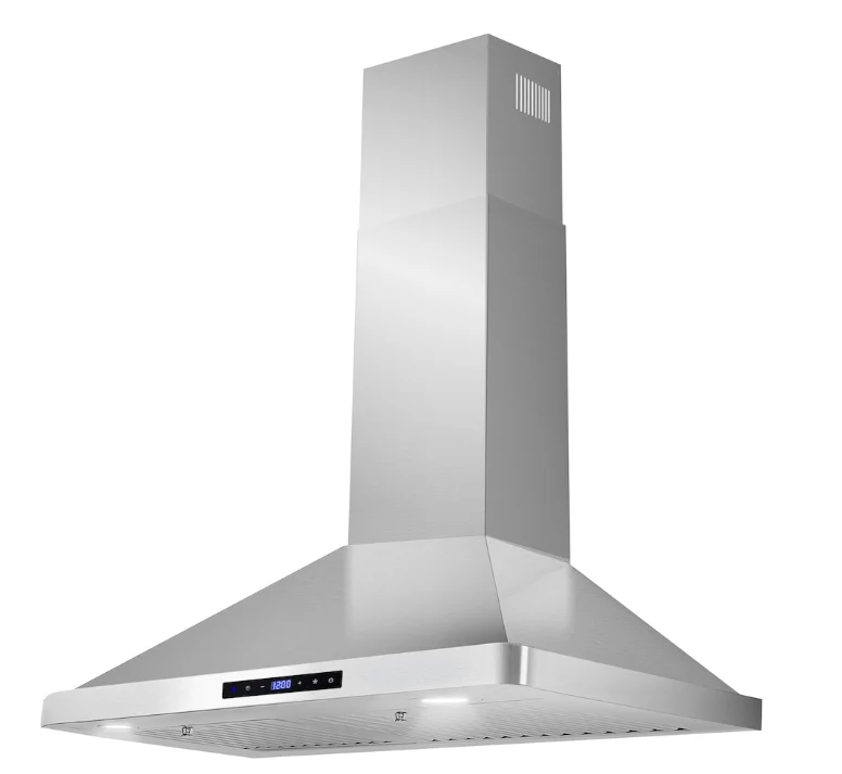 Cosmo 30 in. Vista Collection Ducted Wall Mount Range Hood, Touch Controls, Stainless Steel - Image 3