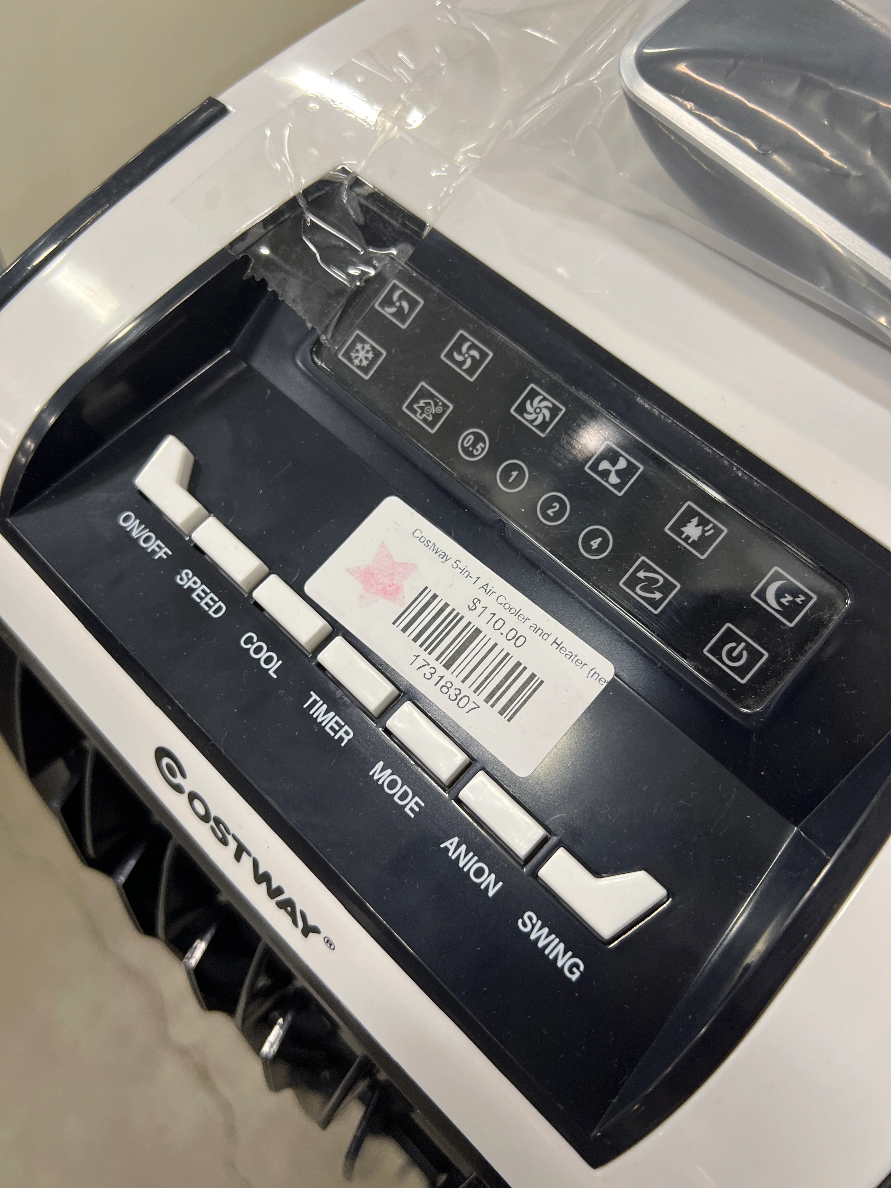 Costway 5-in-1 Air Cooler and Heater (new) - Image 3