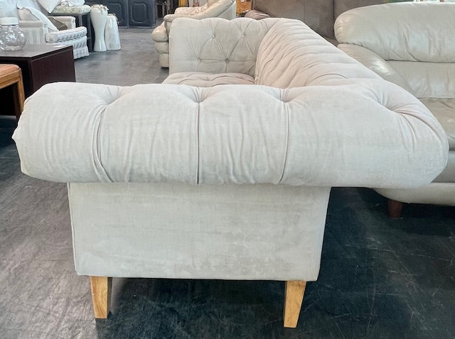 Cream Tufted Sofa - Image 2