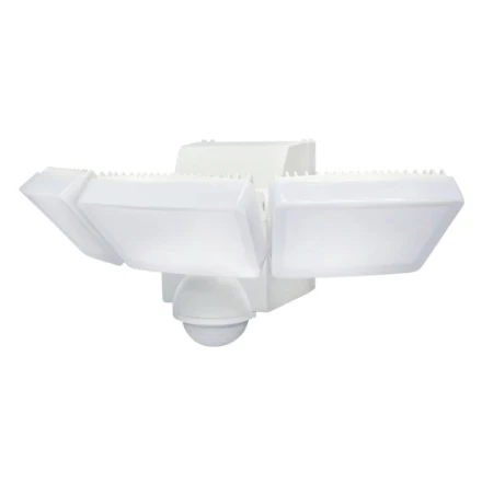 Defiant 180° Battery-operated Triple Light with 1200 lumens, White (New)
