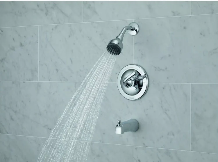 Delta Foundations Single-Handle 1-Spray Tub and Shower Faucet in Chrome (Valve Included) - Image 3