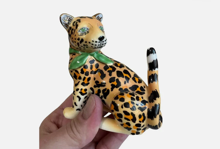 Lynn Chase Designs Jaguar Jungle Cats Yellow Figurine 3.5" Tall Animal - Image 4
