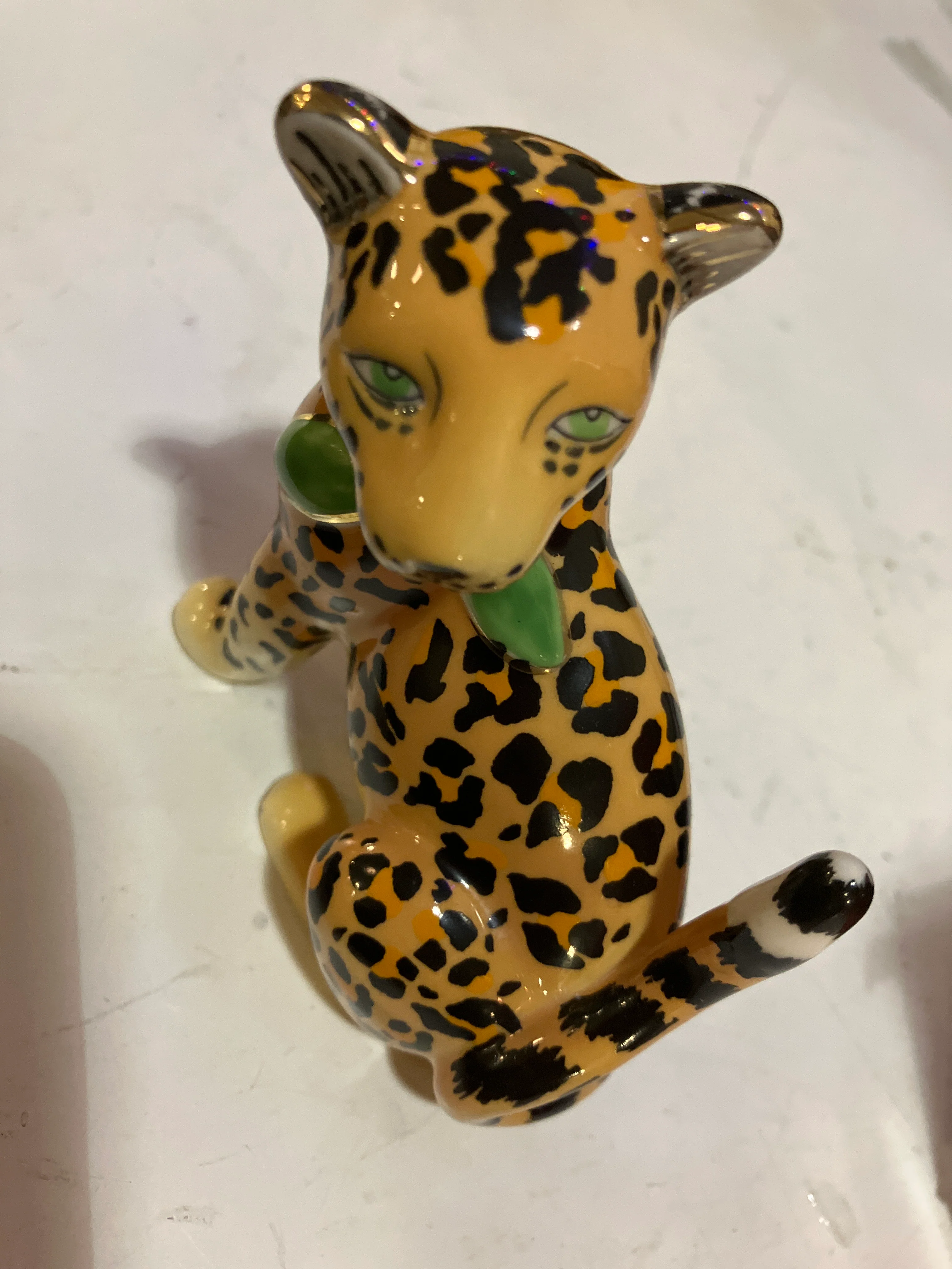 Lynn Chase Designs Jaguar Jungle Cats Yellow Figurine 3.5" Tall Animal - Image 8