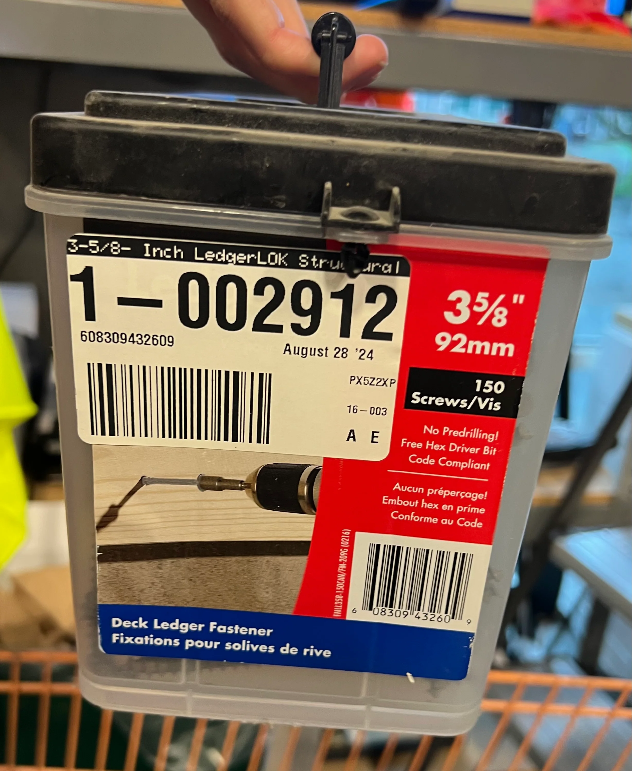 FastenMaster 3-5/8- Inch LedgerLOK Structural Wood Screws in Gray (150-Pcs) (new) - Image 5