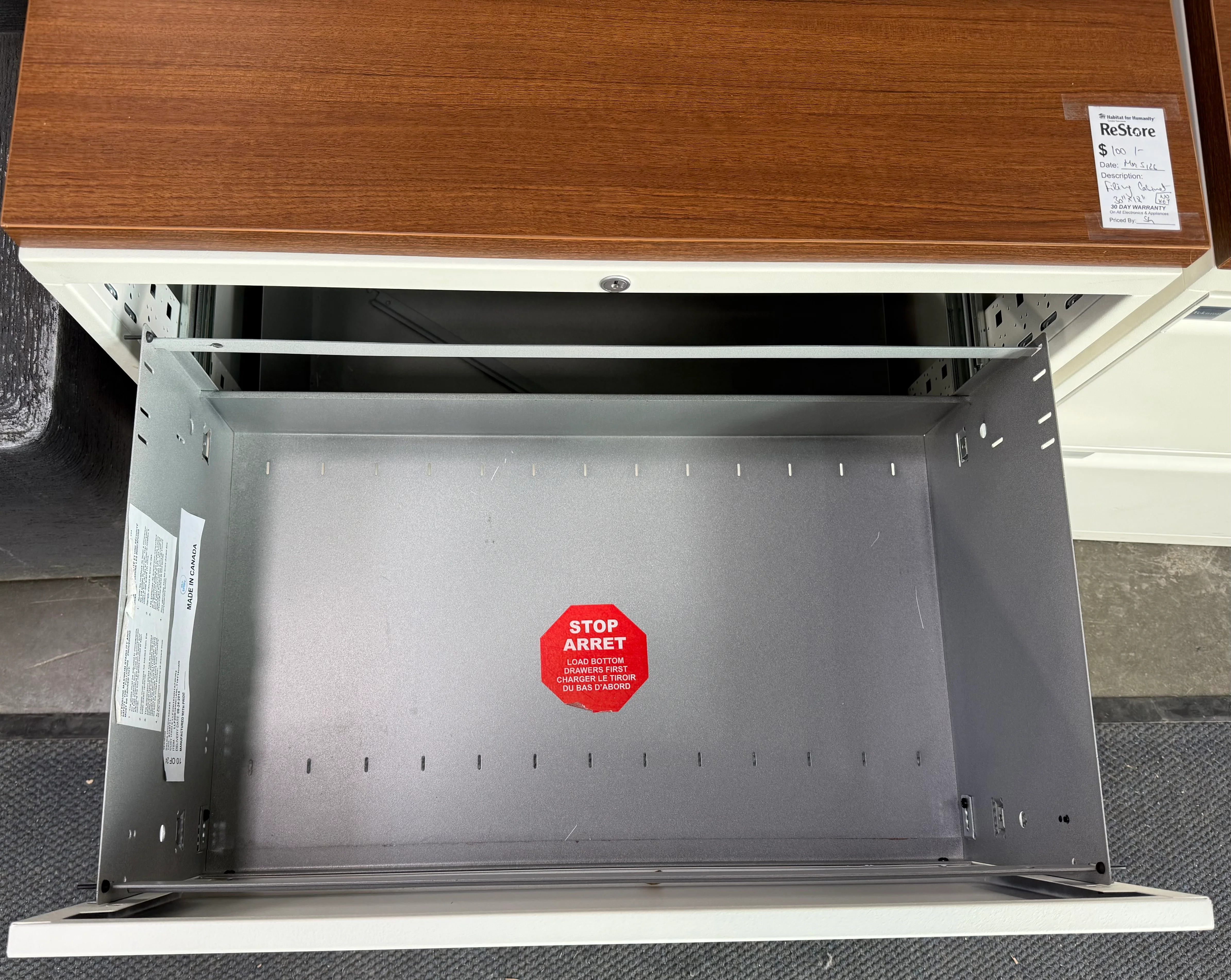 Filing Cabinet 30 in. x 18 in. (used) - Image 2