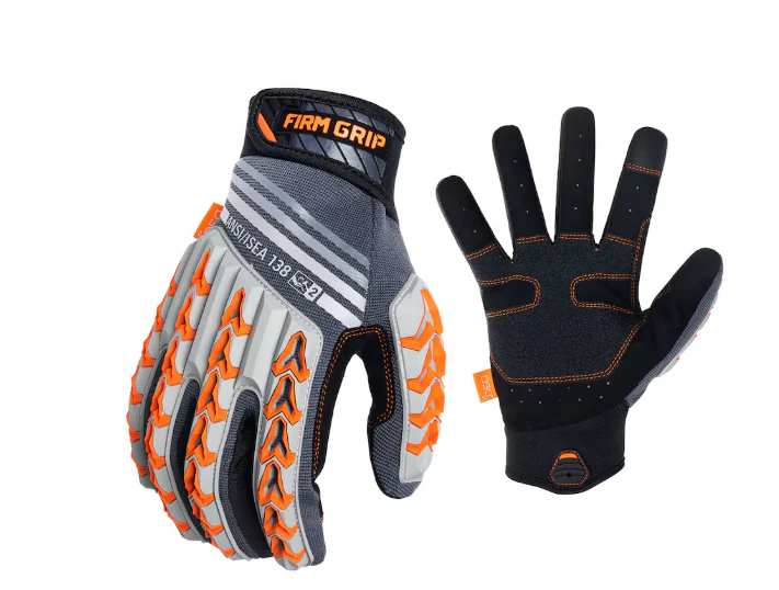 Firm Grip Large Max Impact Work Gloves (New)