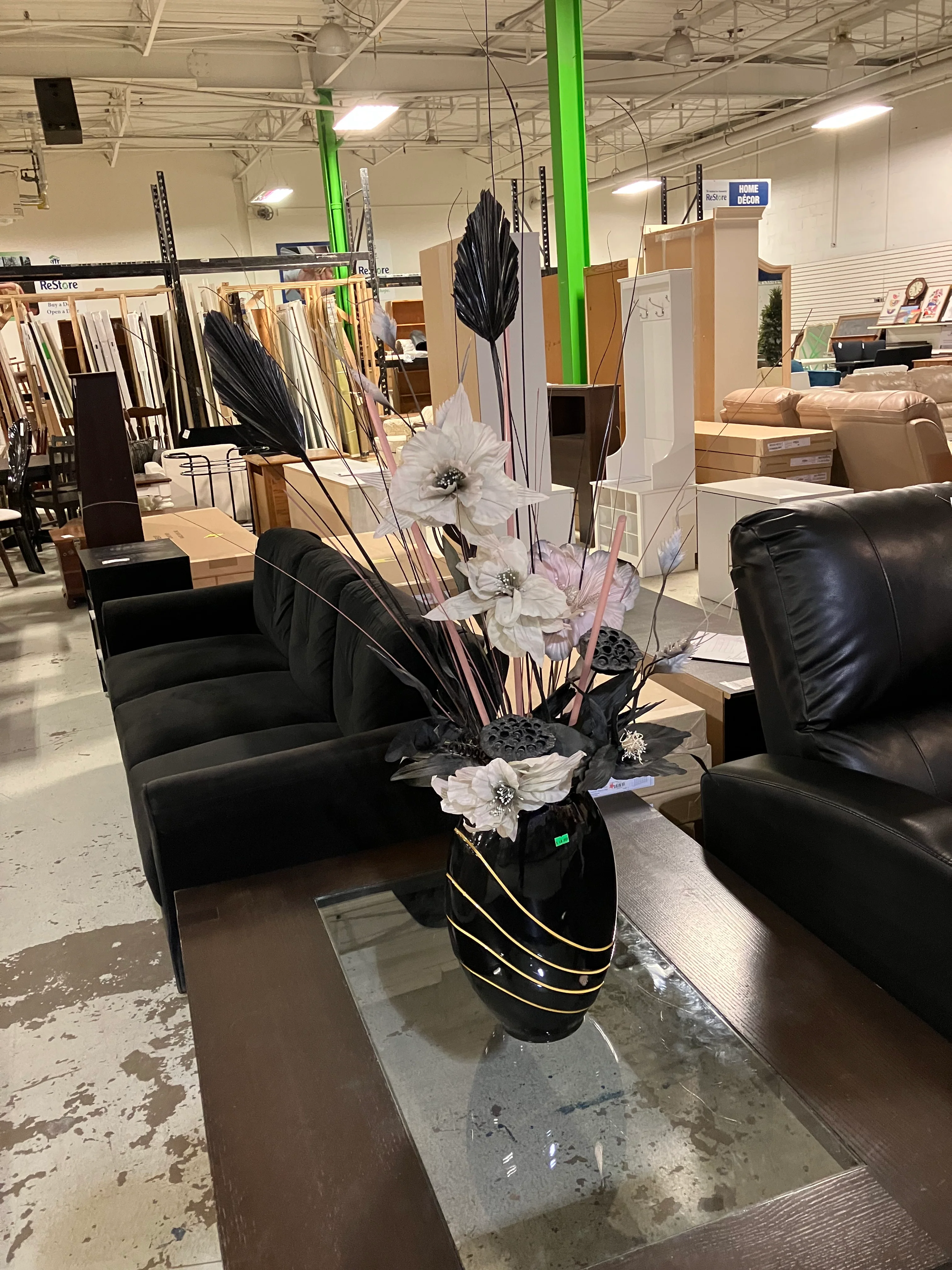 Flourish Vase with Artificial Flowers - Image 4
