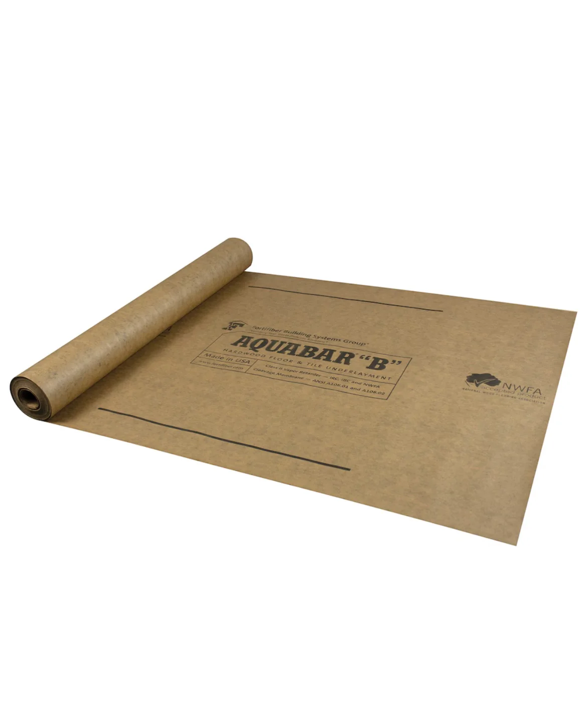 Fortifiber 3 ft. x 167 ft. AQUABAR "B" Tile and Flooring Underlayment, 500 sq. ft. Roll (new)