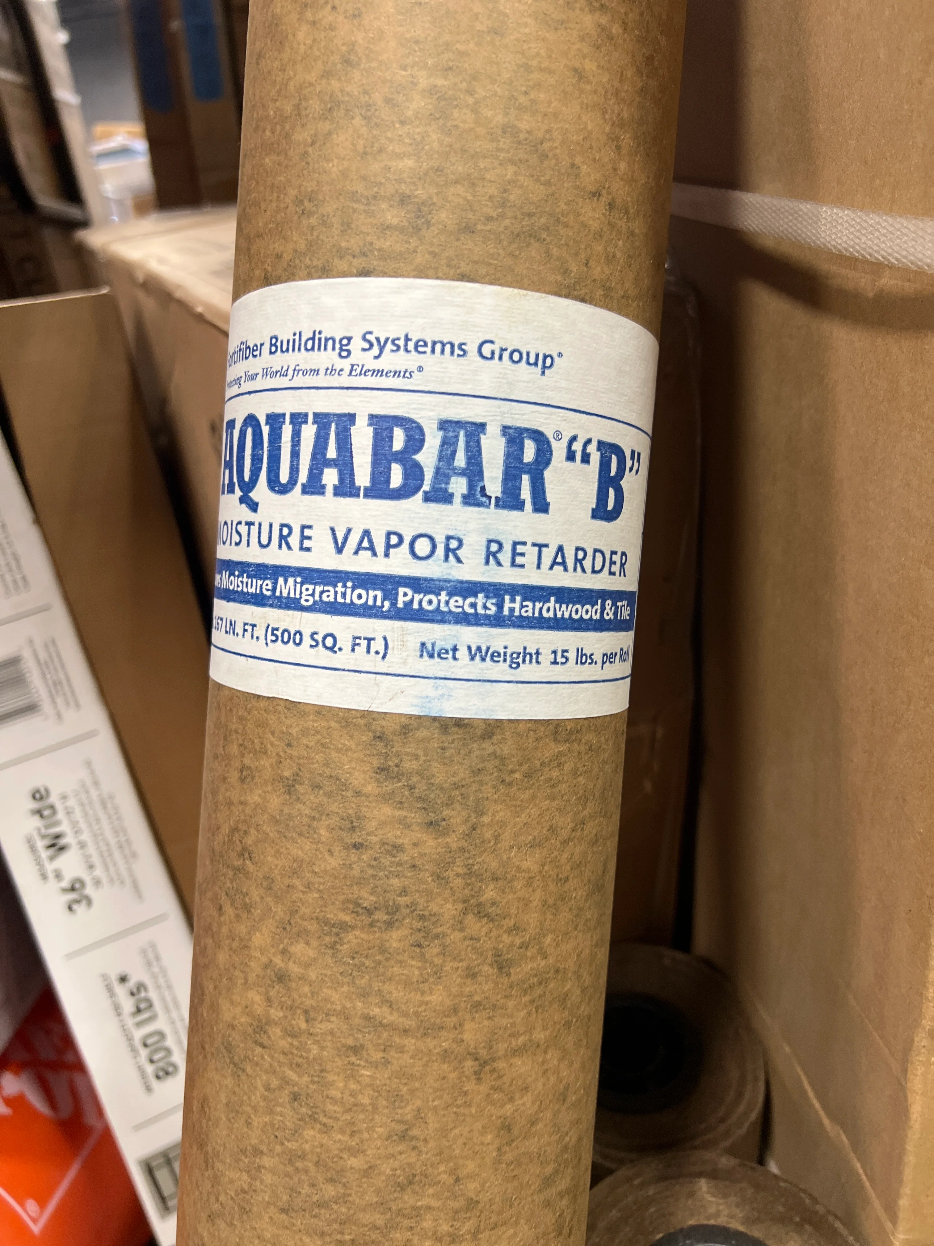 Fortifiber 3 ft. x 167 ft. AQUABAR "B" Tile and Flooring Underlayment, 500 sq. ft. Roll (new) - Image 4