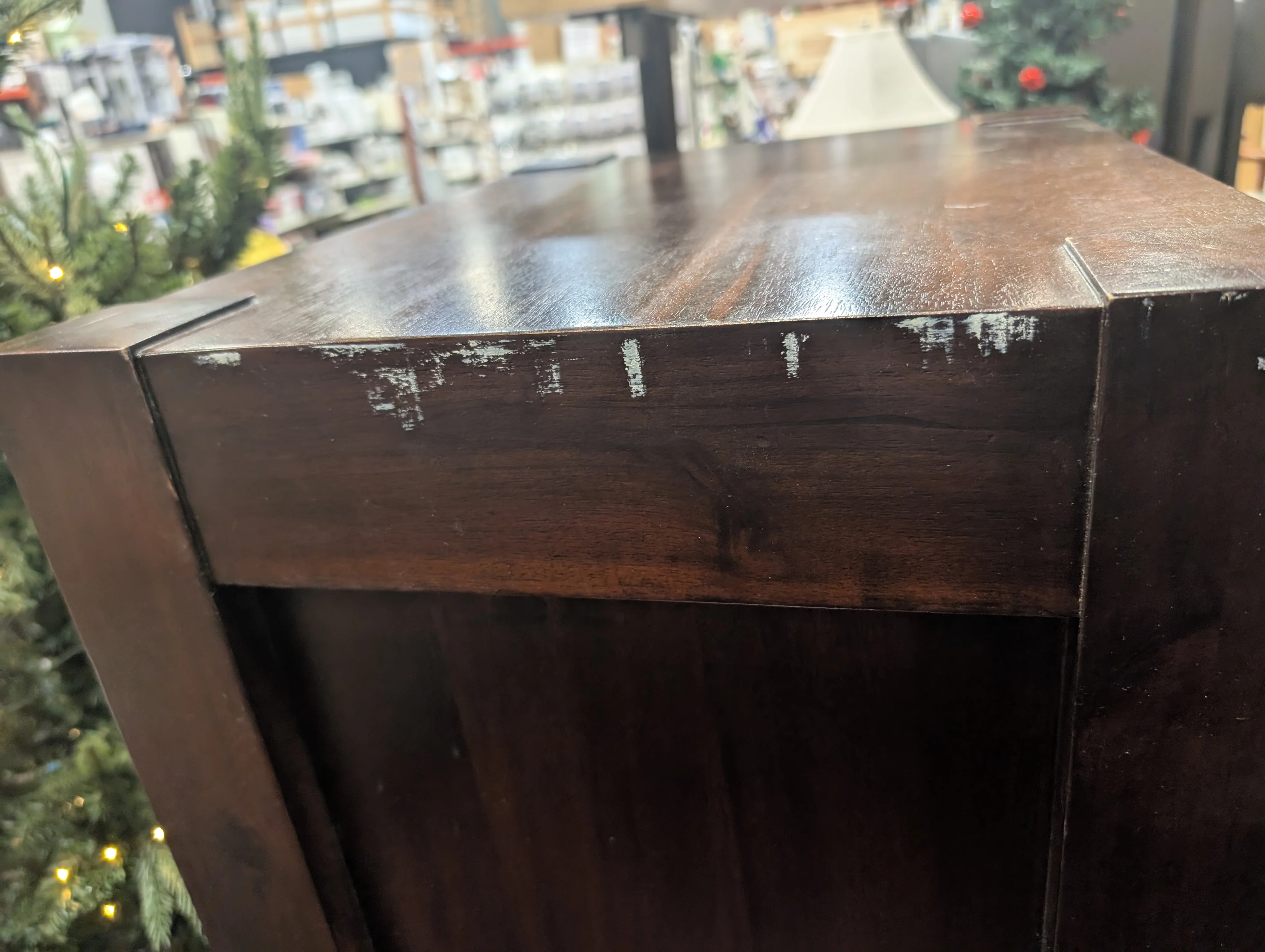 Furniselan Solid Mango Wood Nightstand (Used) - Image 4