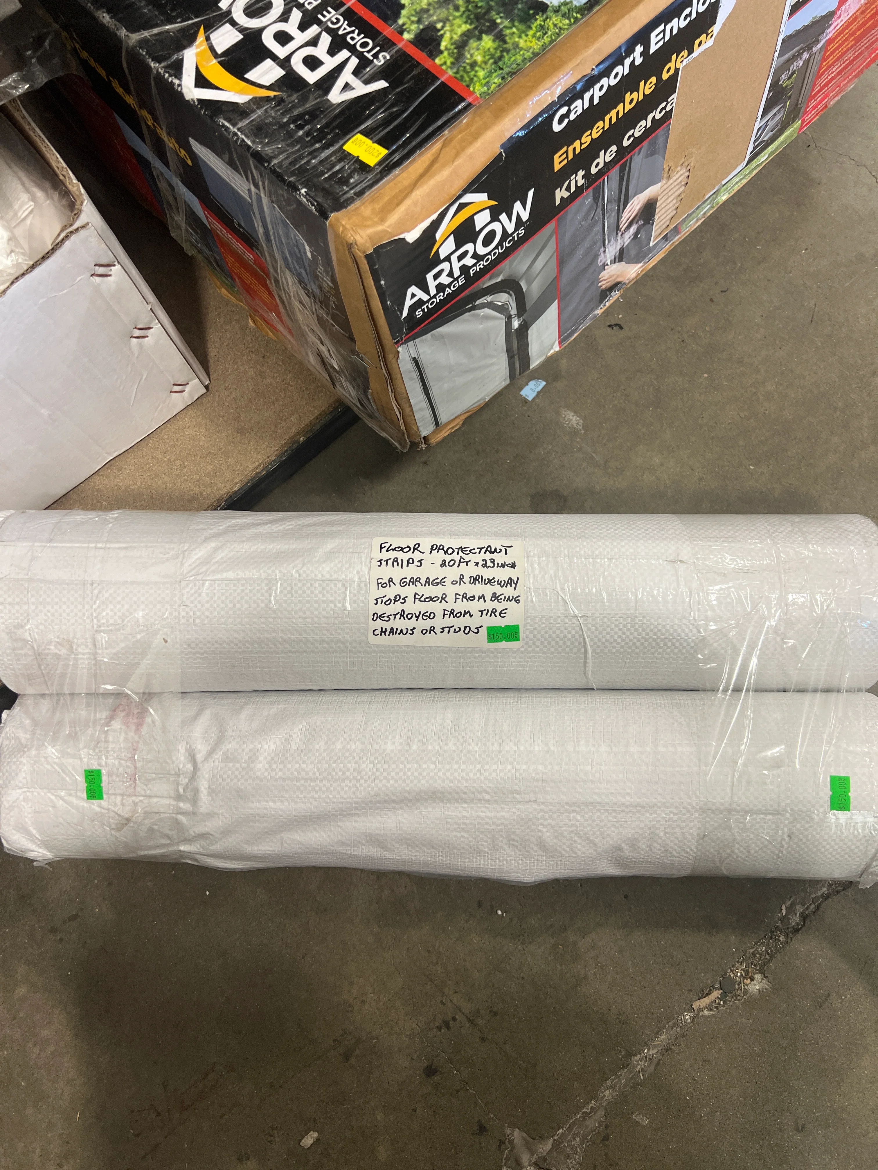Garage/Driveway Heavy Duty 23"W Floor Protectant Strips (new) - Image 3