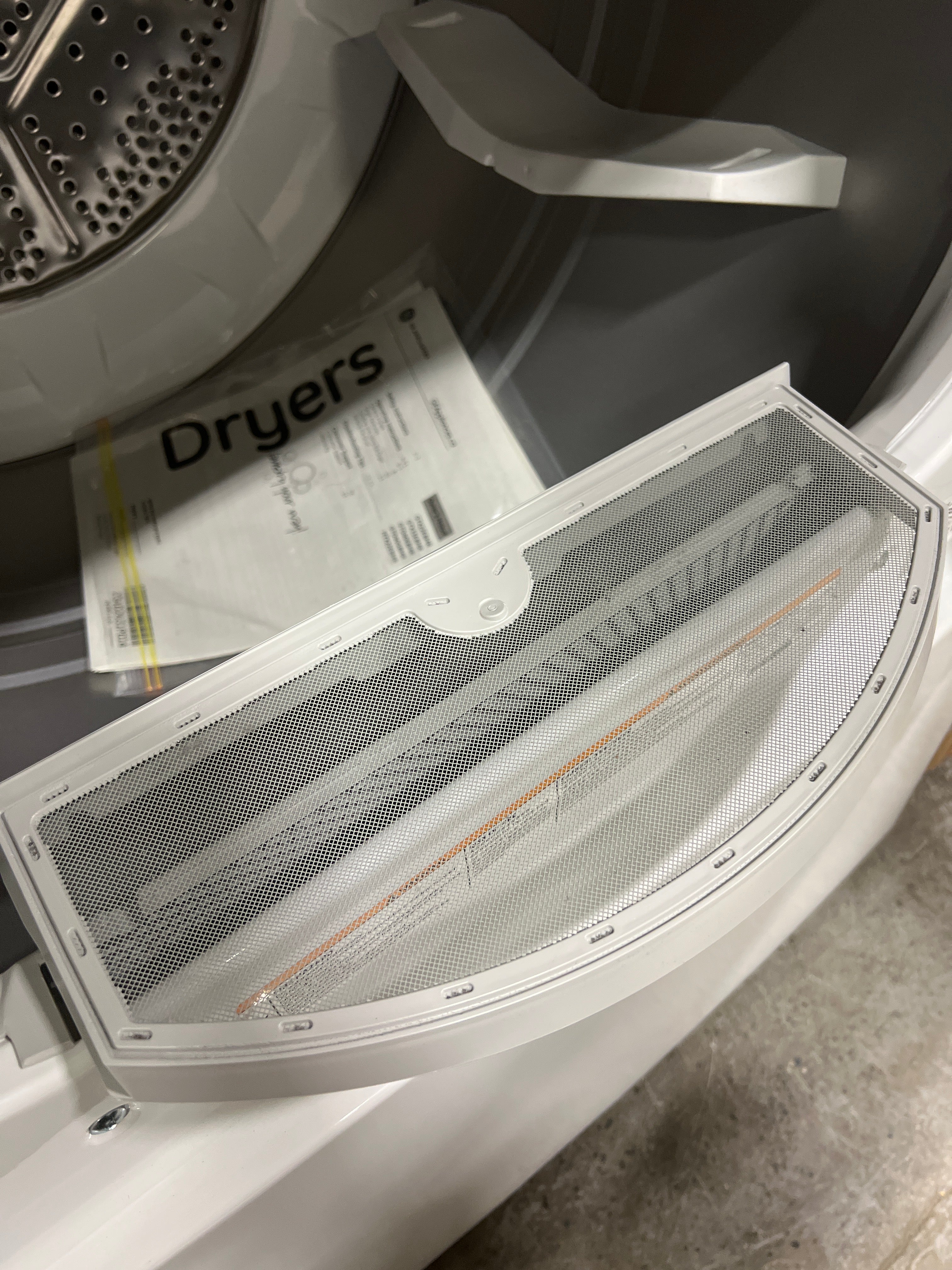 GE 27 Inch W, 6.2 cu.ft. Top Load Electric Dryer with SaniFresh Cycle White - Image 7