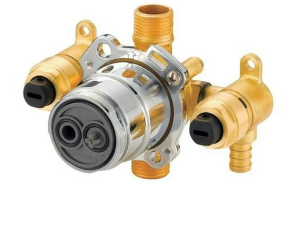 Gerber Treysta Tub & Shower Valve- Vertical Inputs W/ Stops- Crimp Pex - G00GS525S (new)