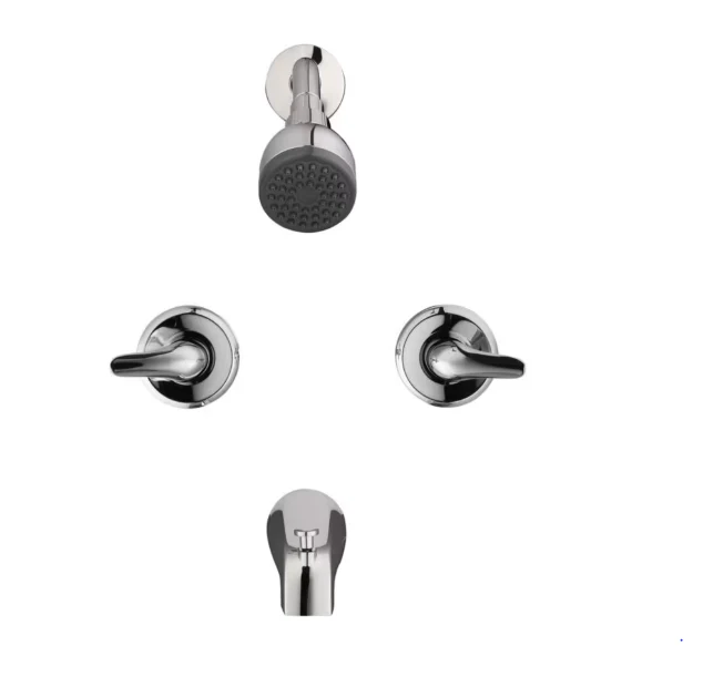 Aragon 2-Handle 1-Spray Shower Faucet in Chrome (Valve Included) (New) - Image 3