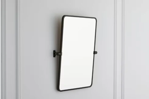 GlucksteinElements Westbury Metal Matte Black Frame Pivot Mirror - Image 5