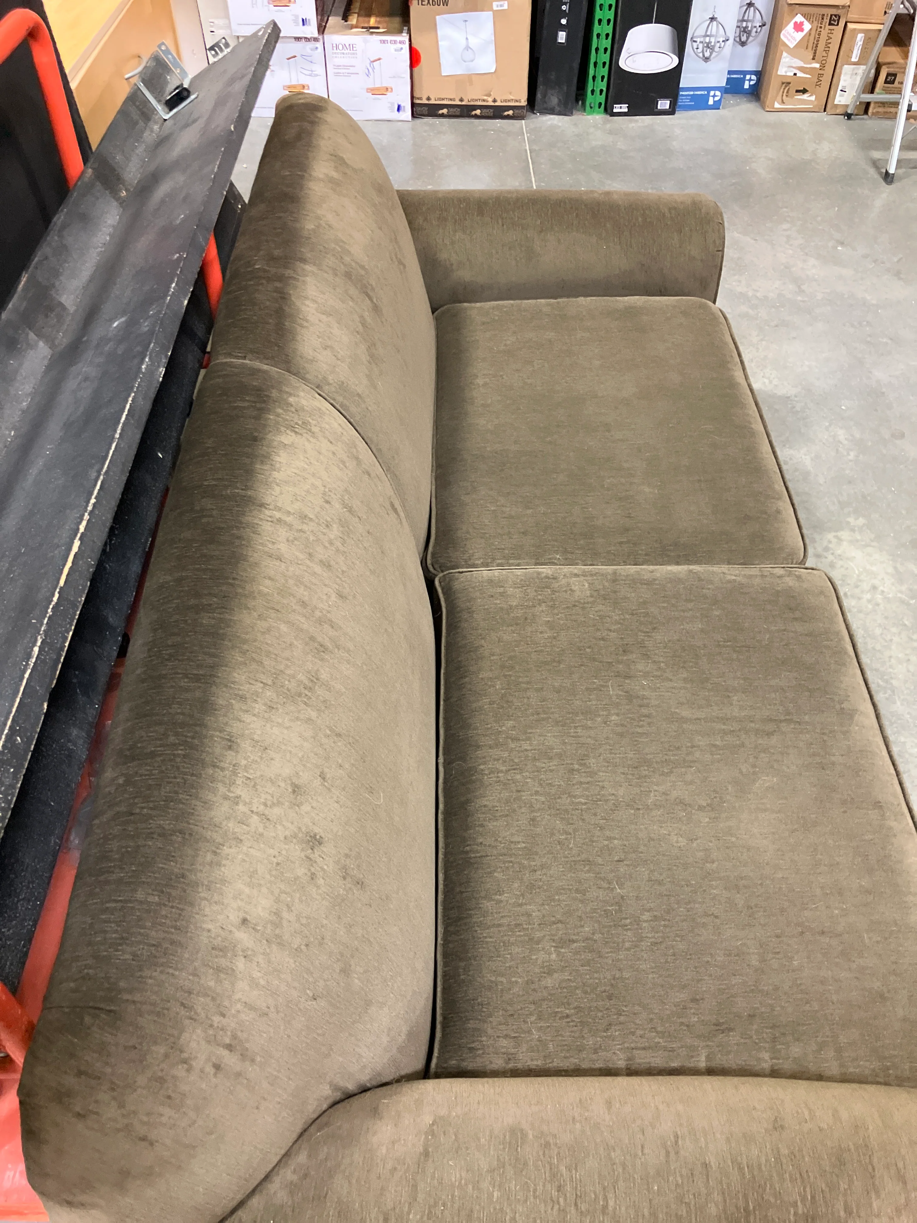 Green Two Seater Sofa - Image 3