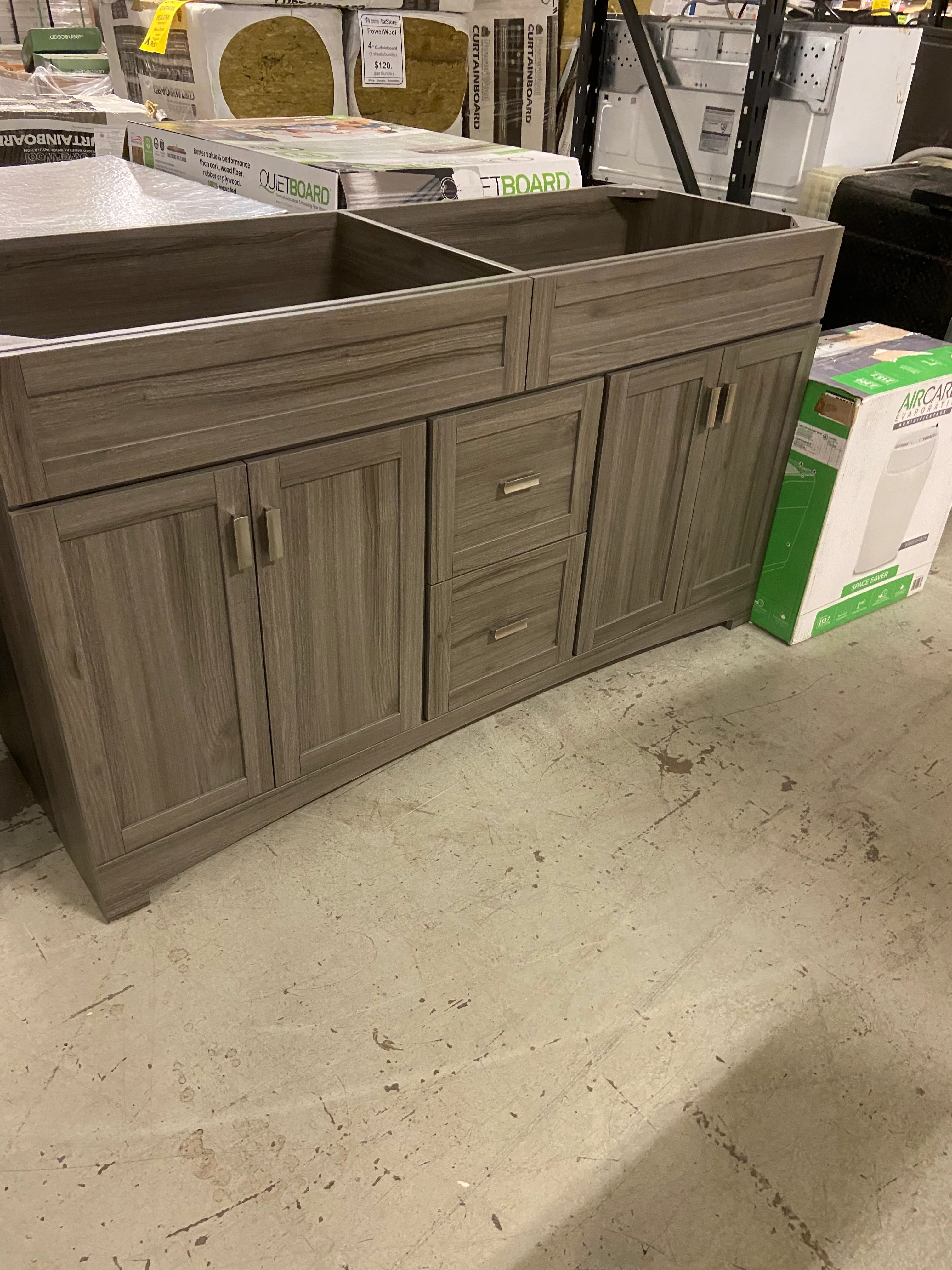 Grey Double Vanity