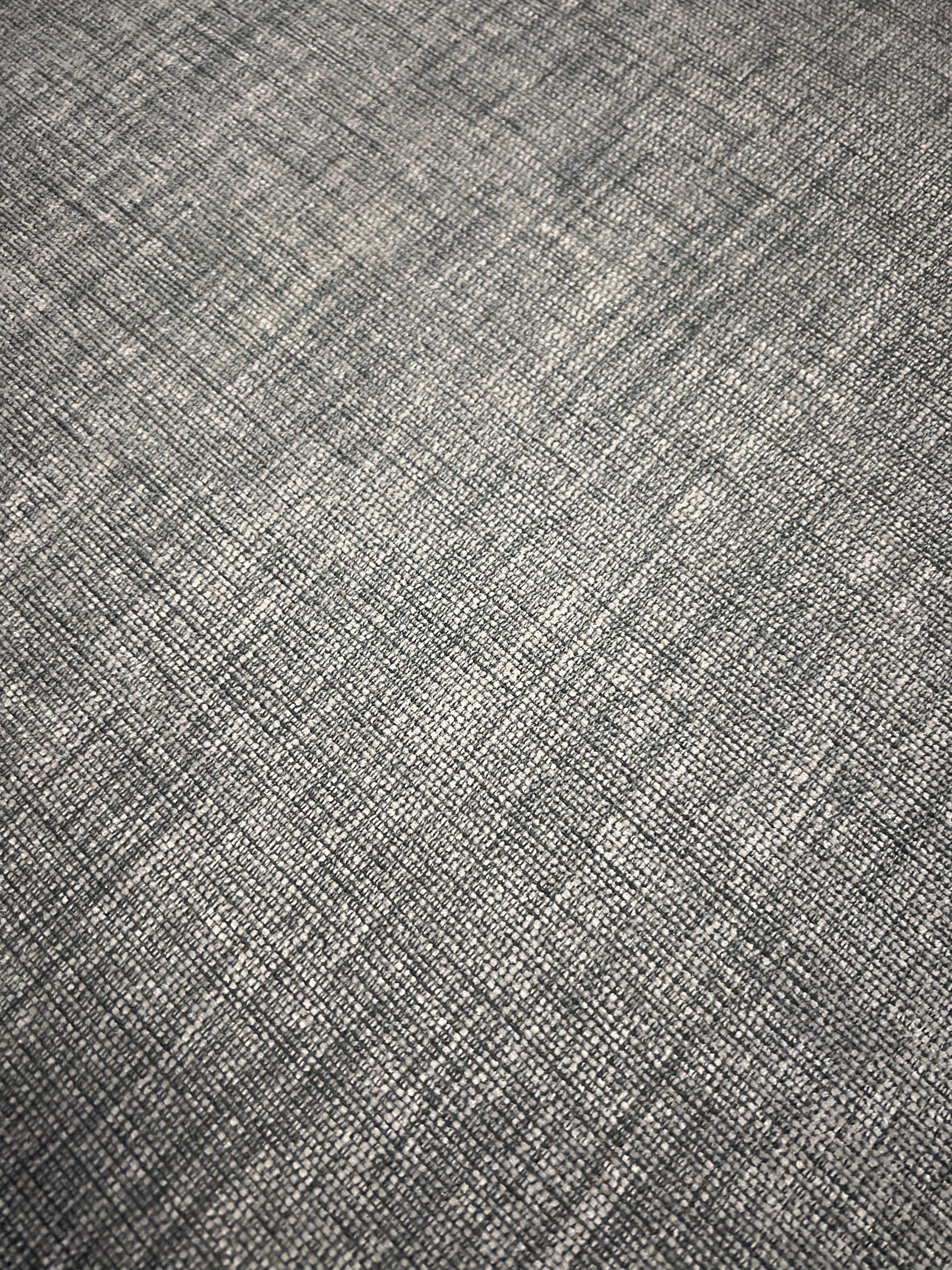 Grey Fabric Ottoman with Low Back - Image 3