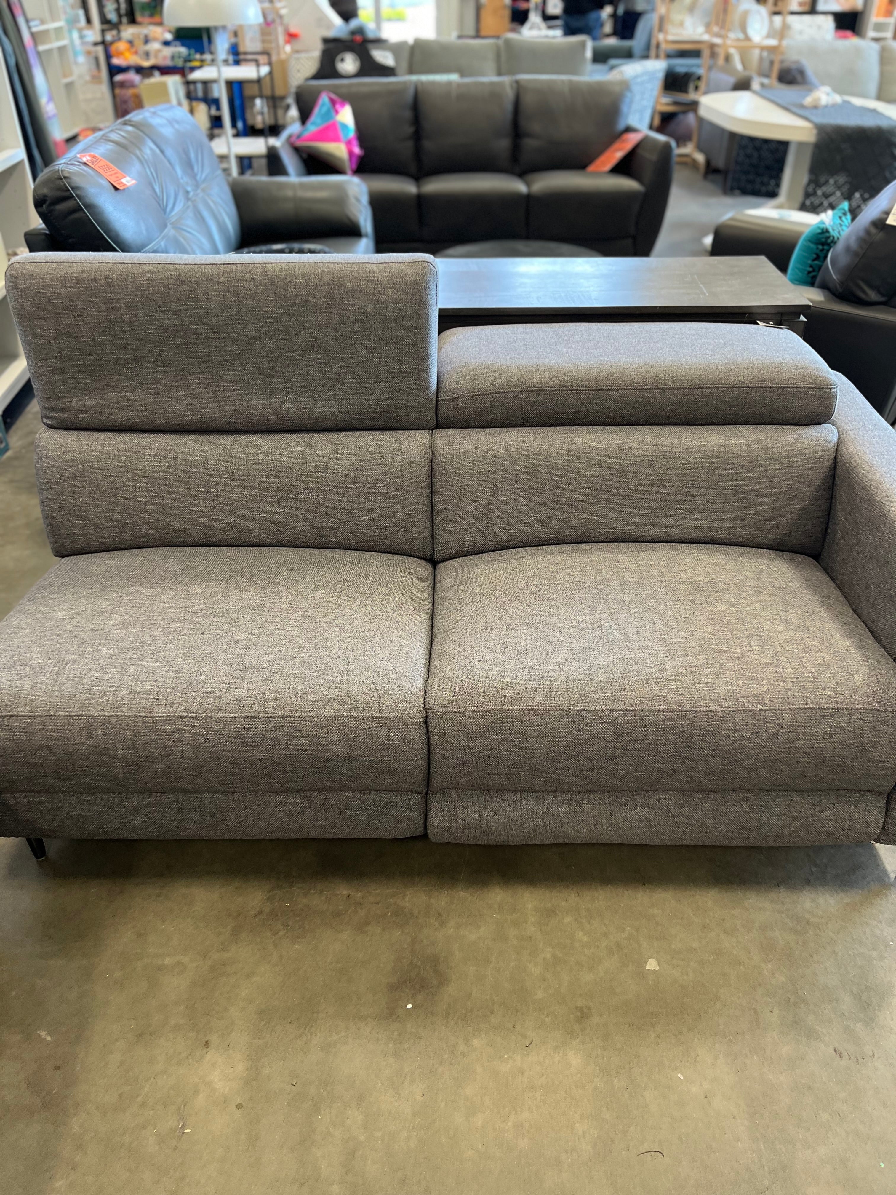 Grey Tweed Sofa - Image 4