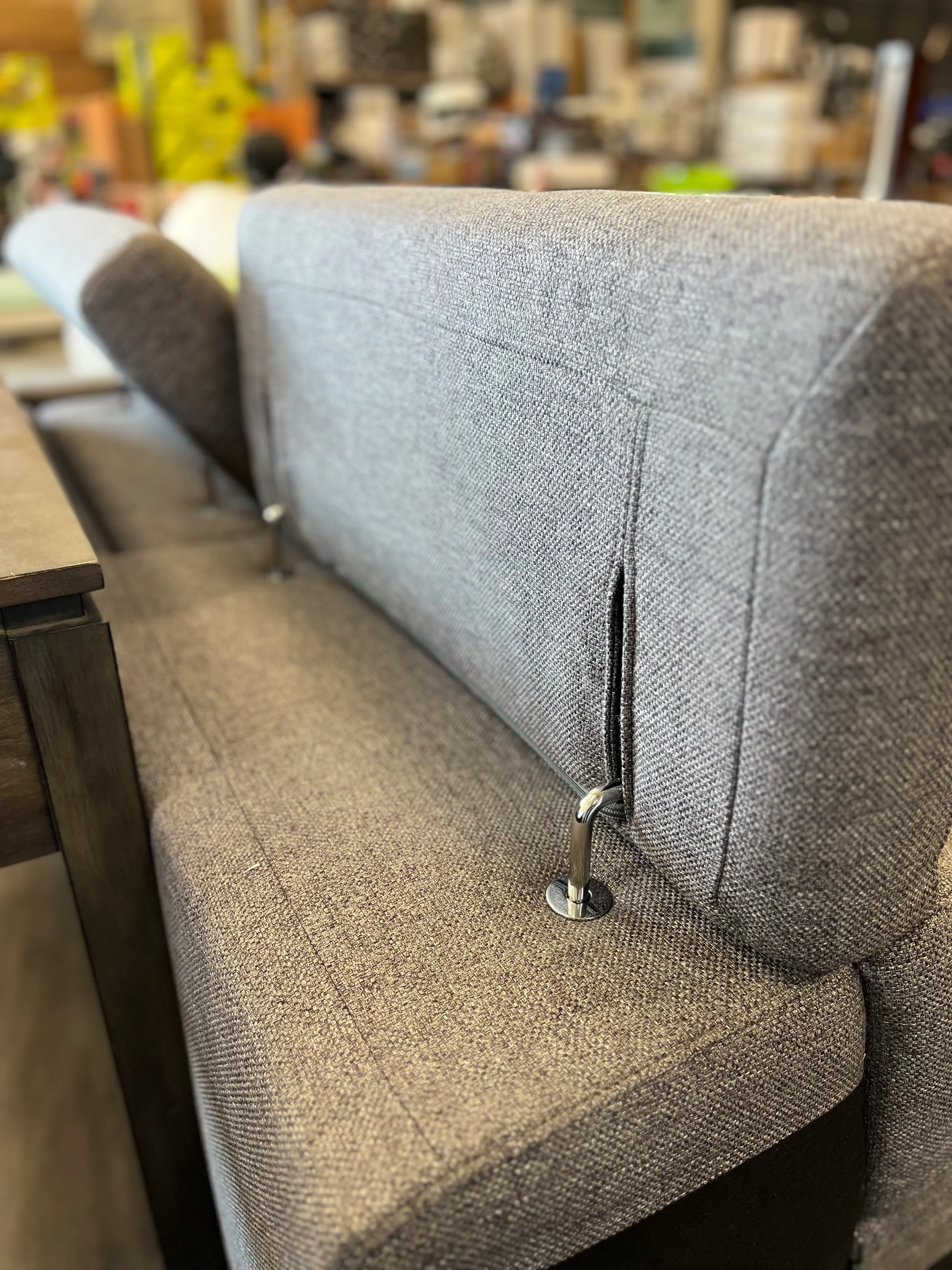 Grey Tweed Sofa - Image 5