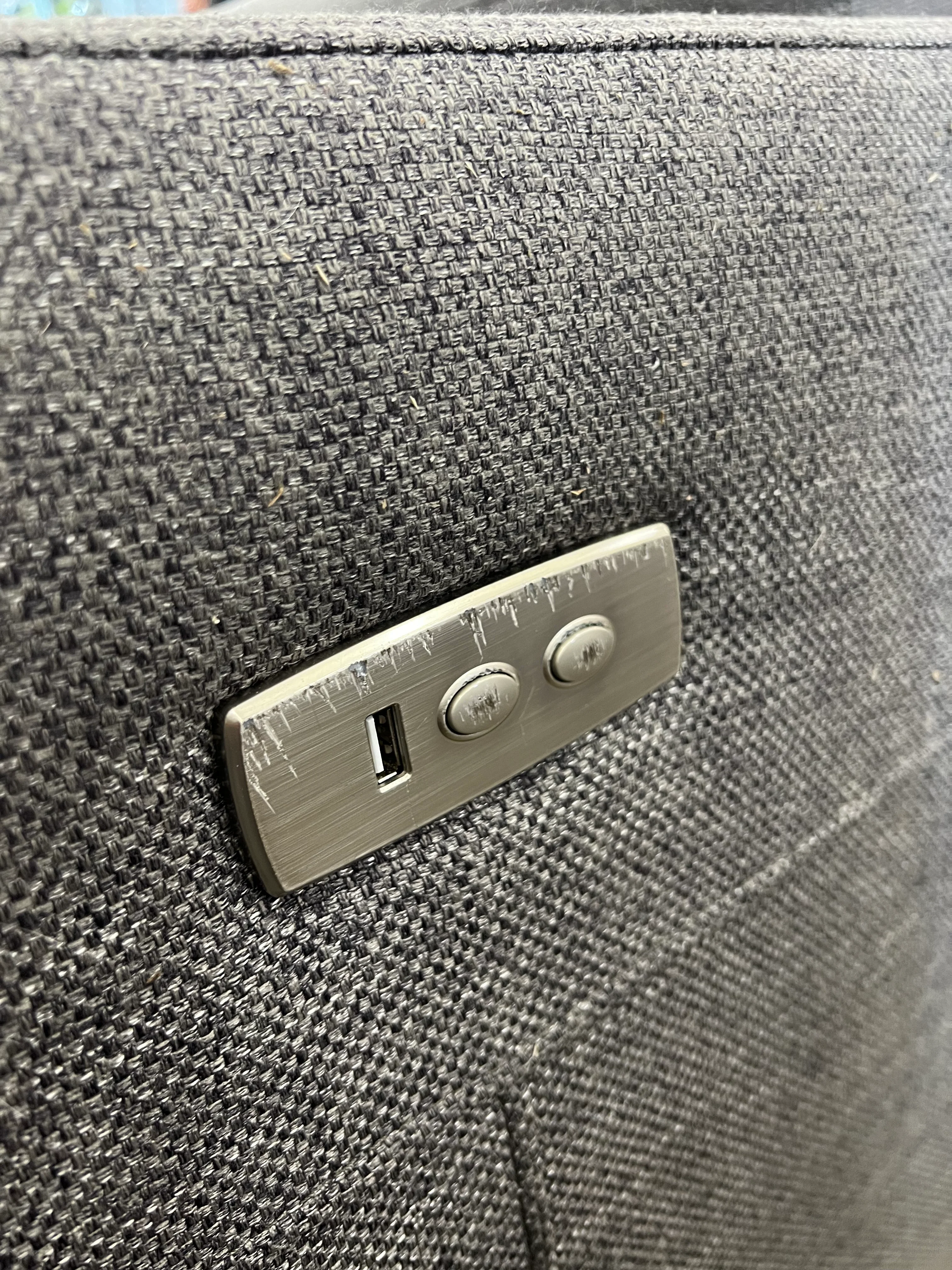 Grey Tweed Sofa - Image 6
