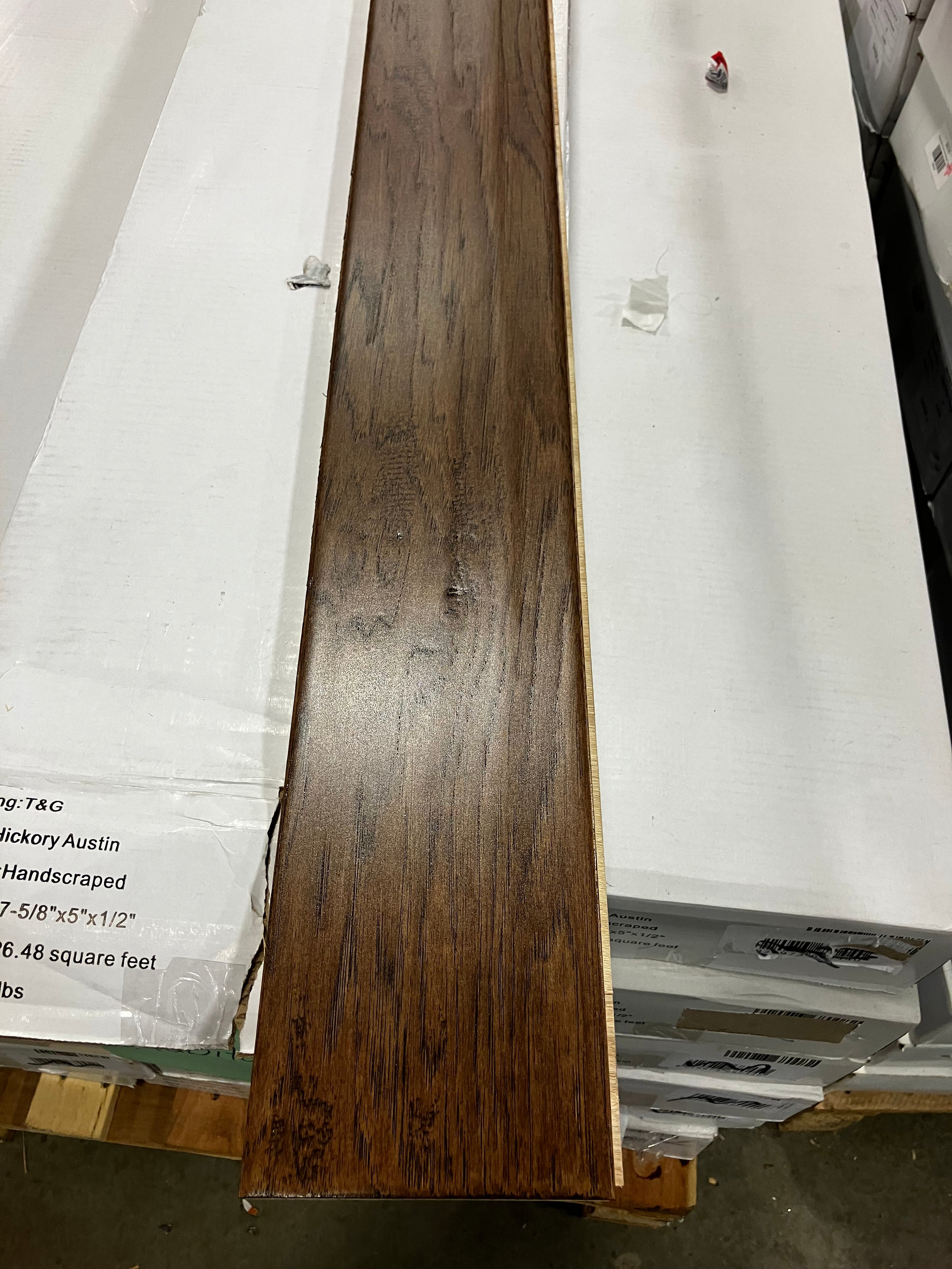 GUOYA Hickory Natural 1/2-inch x 5-inch x Varying Length Engineered Hardwood Flooring (26.48 sq.ft./case) - Image 3